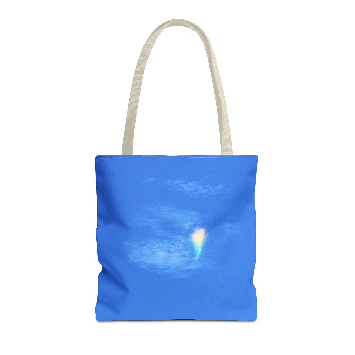 Unisex Fire Rainbow Sky Blue All Over Print Tote Bag