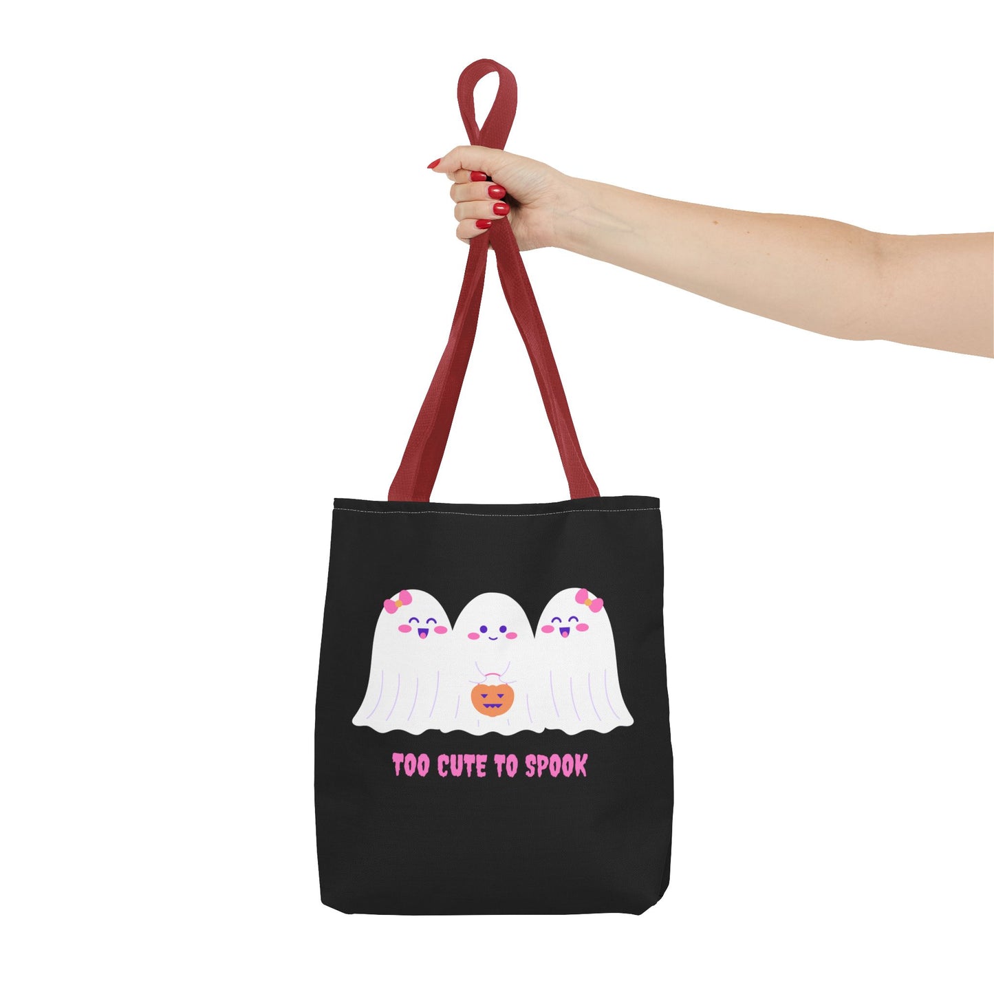 Cute Ghost Halloween Tote Bag Gift for Halloween Spooky Season Trick or Treating Bag Halloween Tote Fall Tote Bag Cute Tote Gift Idea