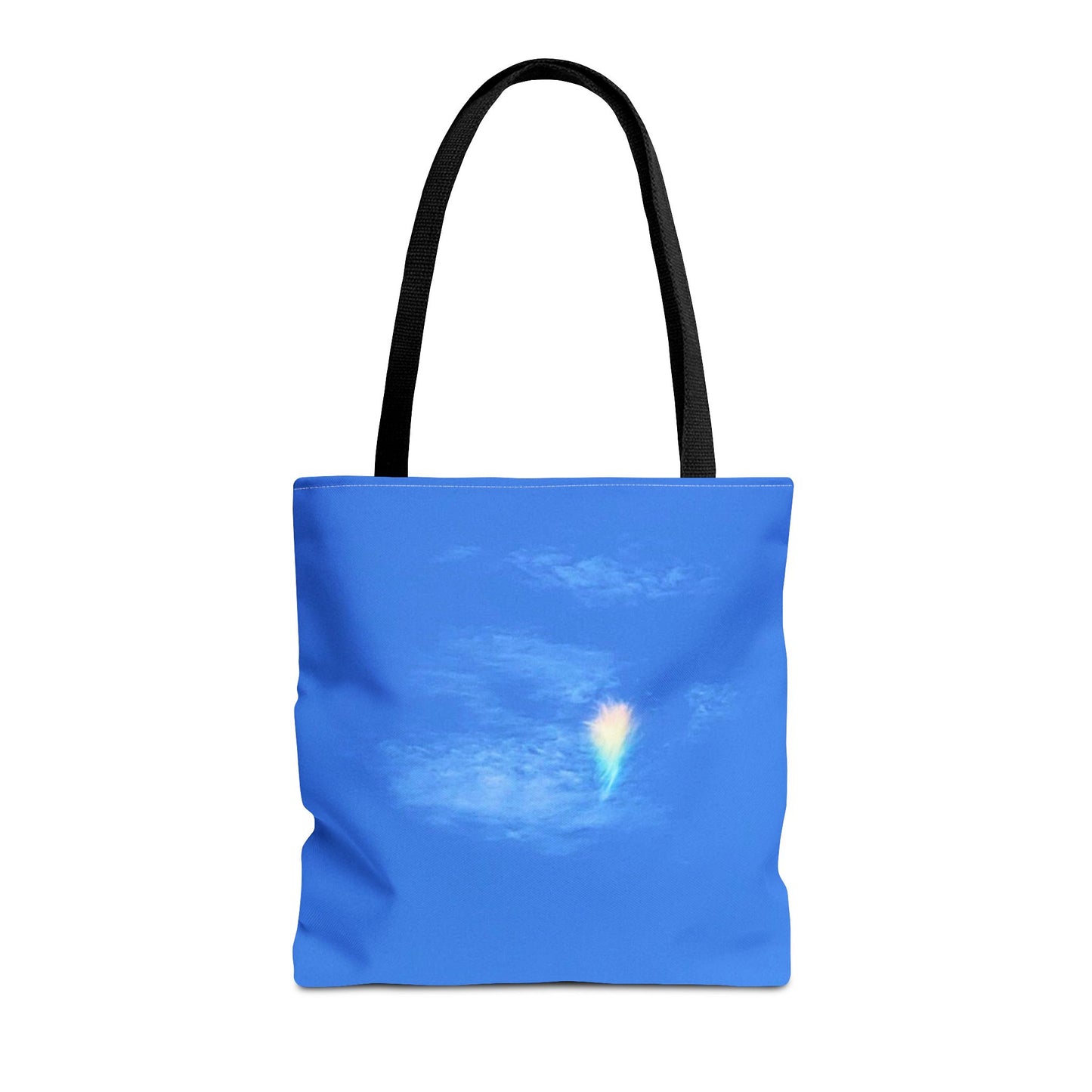 Unisex Fire Rainbow Sky Blue All Over Print Tote Bag