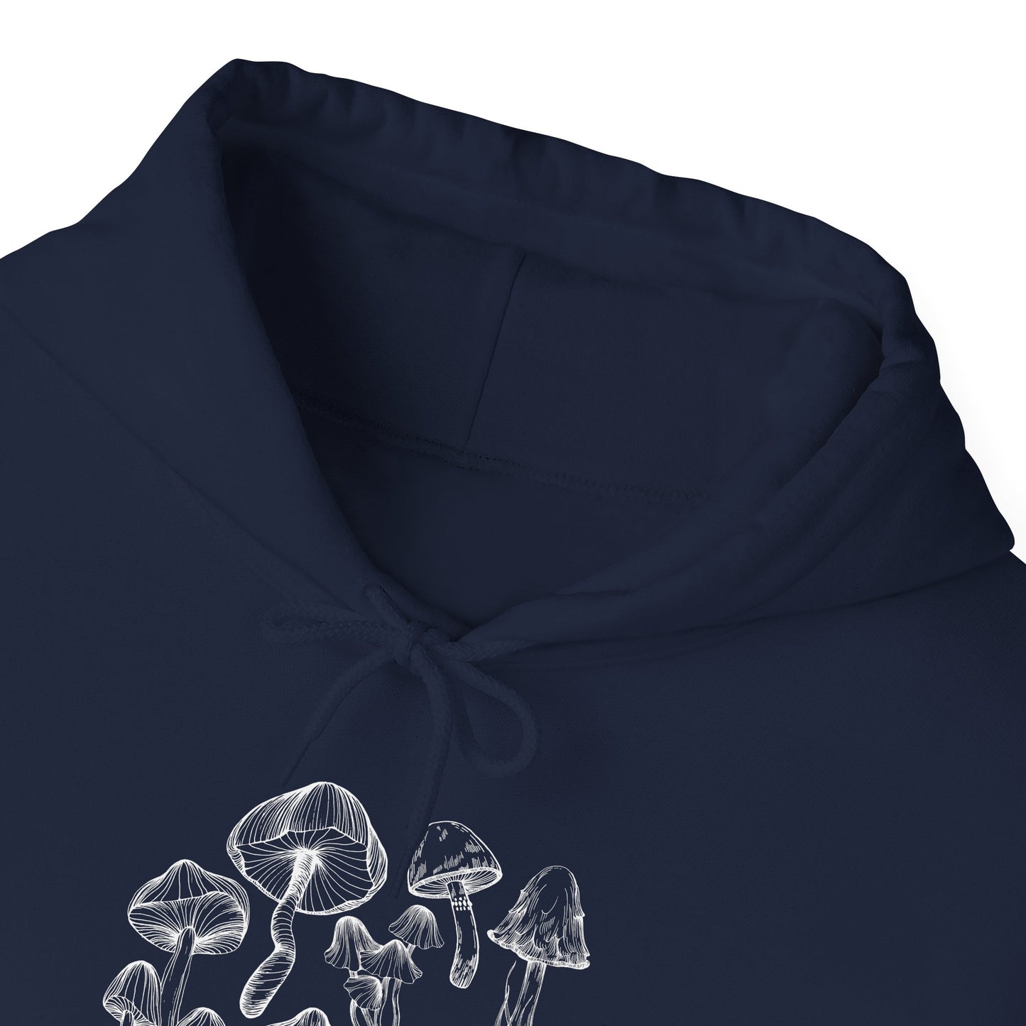 Unisex Mushroom Lover Fungi Print Toadstool Hooded Sweatshirt
