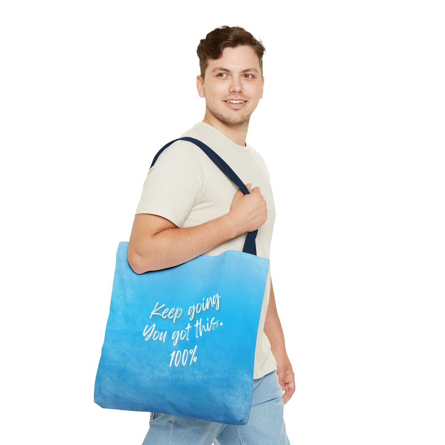 Unisex Motivational Tote Bag Words of Encouragement Mental Health Awareness Reusable Tote Bag