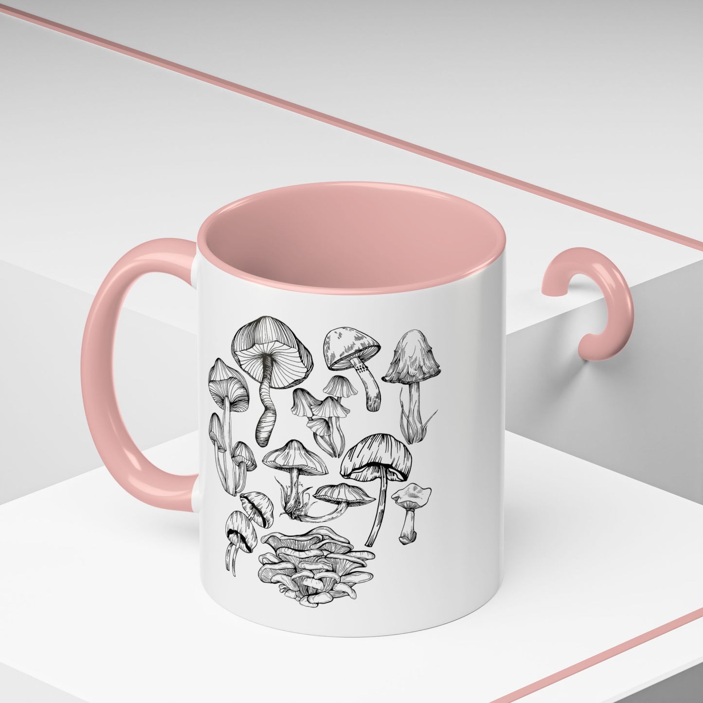 11oz/15oz Mushroom Lover Fungi Print Toadstool Coffee Mug