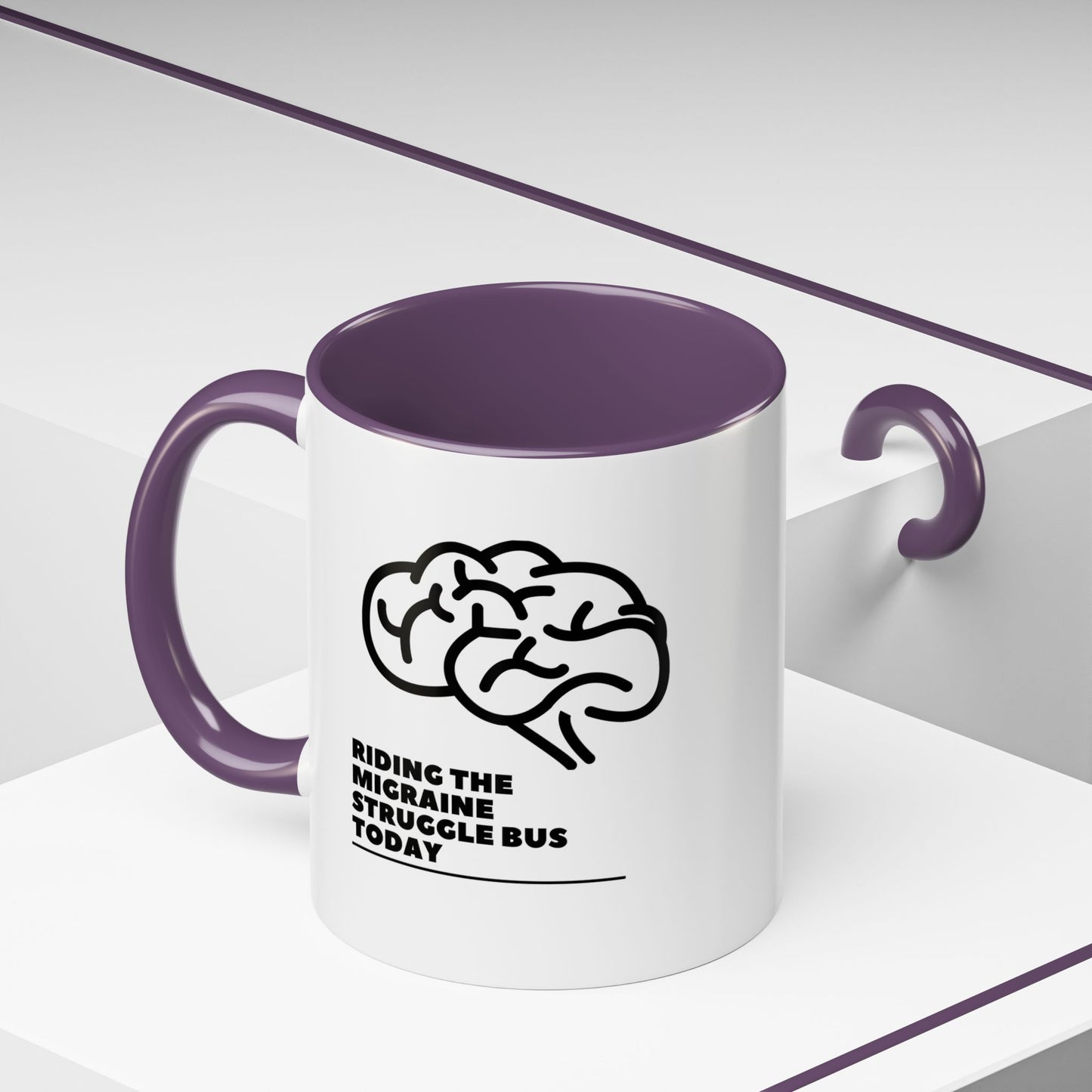 11oz/15oz Migraine Day Invisible Illness Warrior Riding The Migraine Struggle Bus Coffee Mug