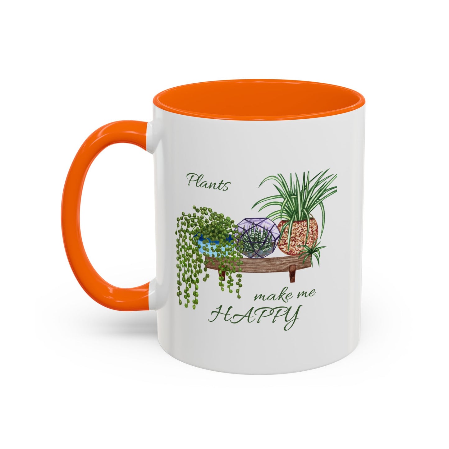 11oz/15oz Garden Themed Plants Make Me Happy Coffee Mug