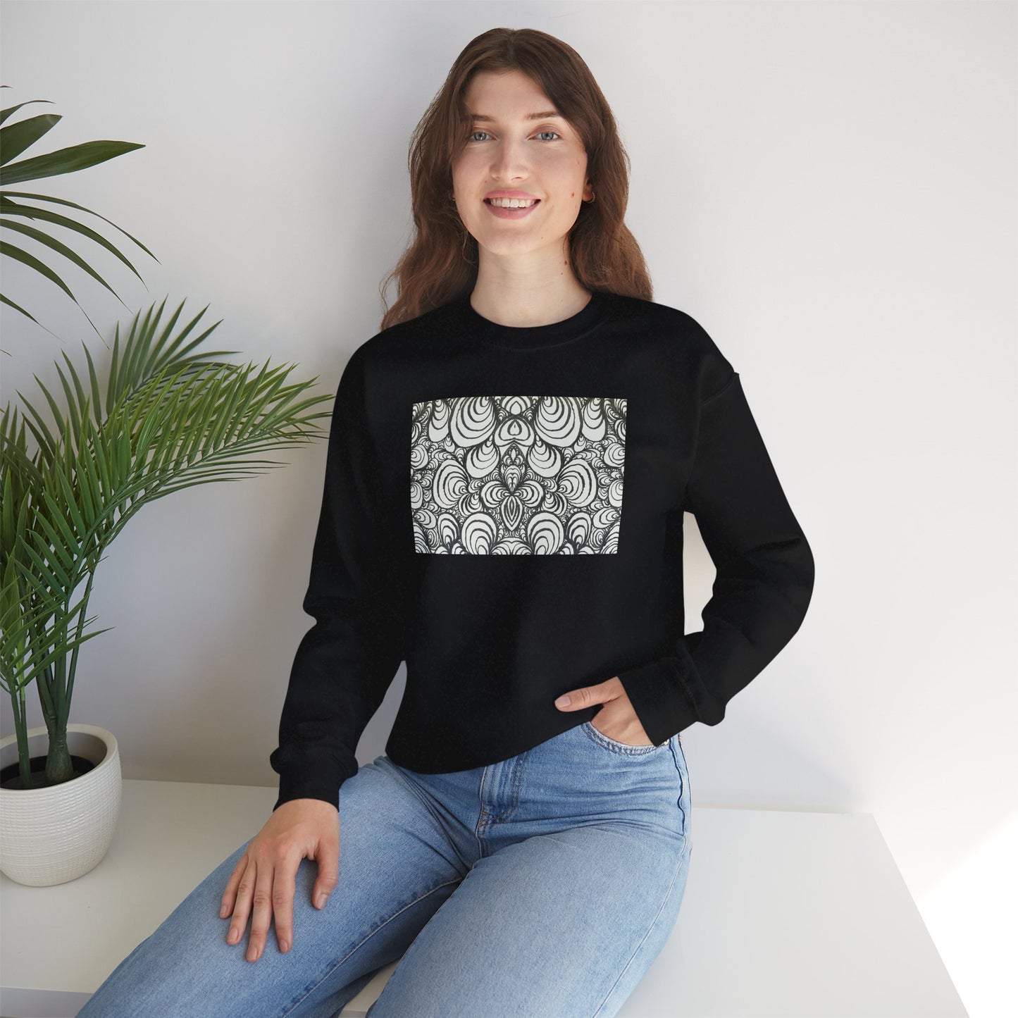 Unisex Original Line Art Sweatshirt - Puzzle Panels 1