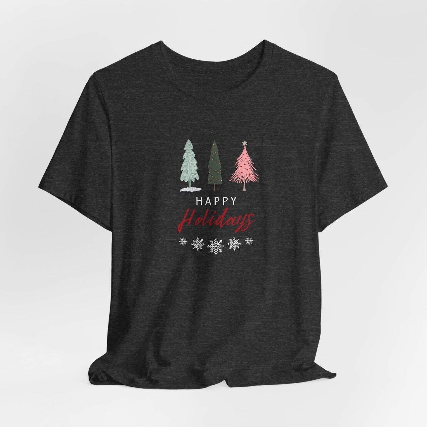 Unisex Jersey Short Sleeve Happy Holidays Seasons Greetings Fall T-Shirt
