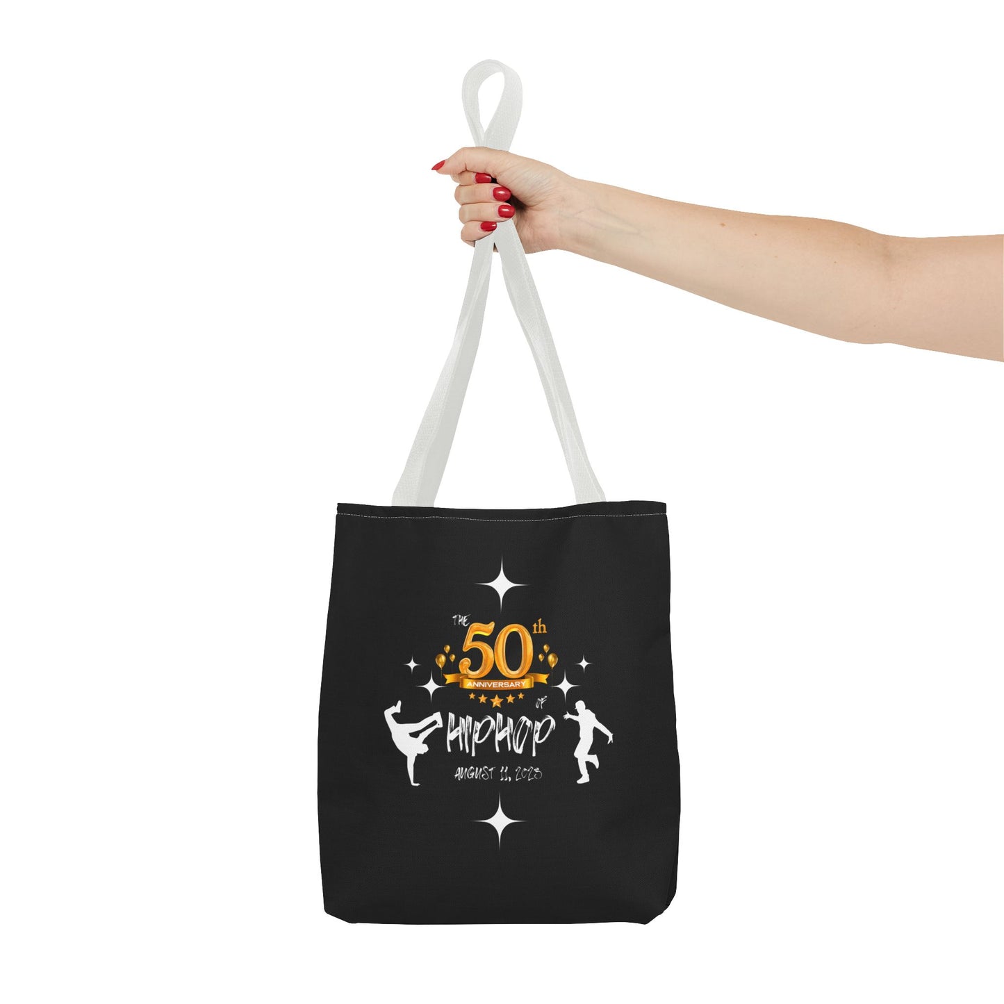Unisex 50th Anniversary of HipHop August 11, 2023 Commemorative Tote Bag HipHop Anniversary Tote Music Fan Tote Bag Gift For DJ Music Lover