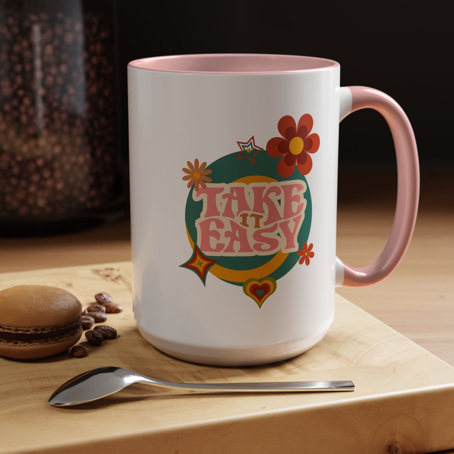 11oz/15oz Retro Vibes Take It Easy Coffee Mug