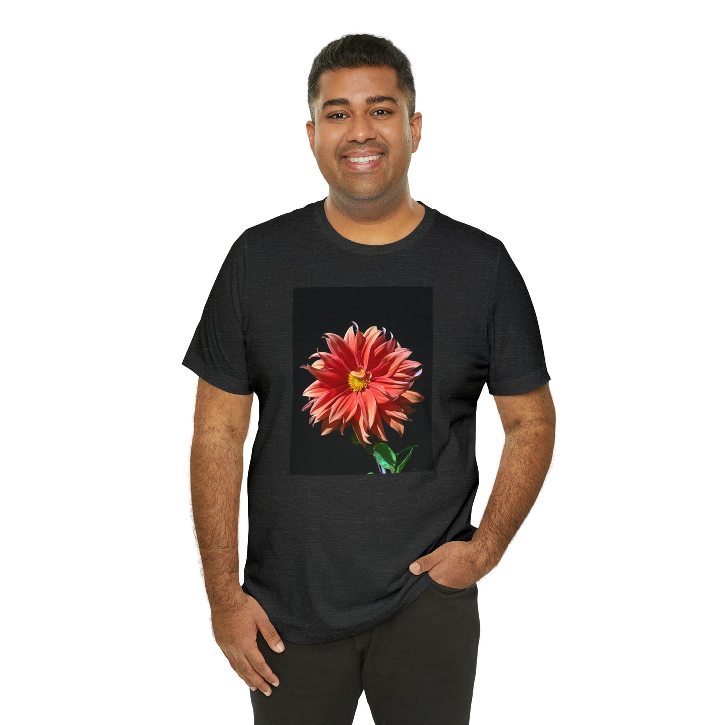 Unisex Jersey Short Sleeve Dahlia Flower T-Shirt