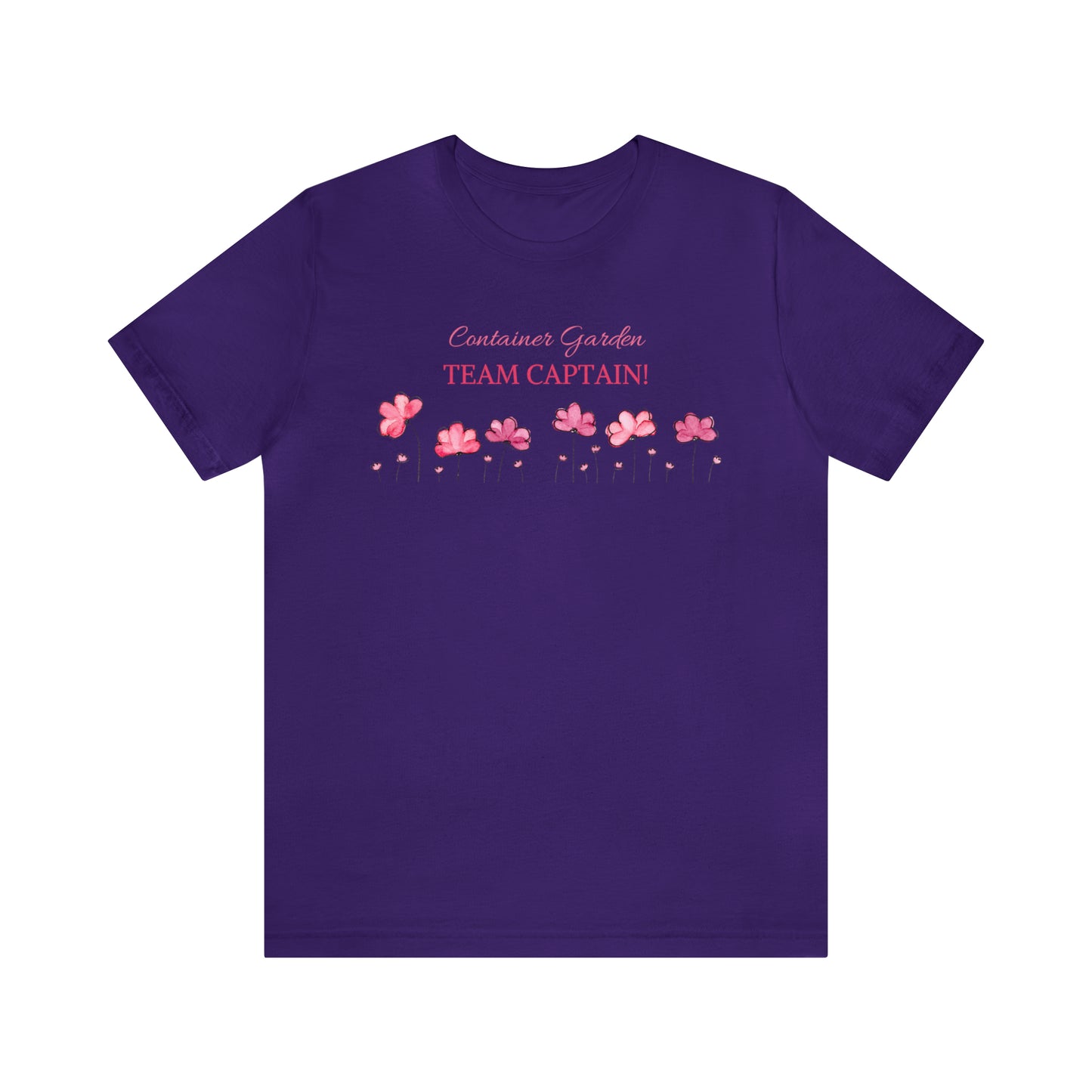 Unisex Gardening Shirt, Container Garden Team Captain T-Shirt