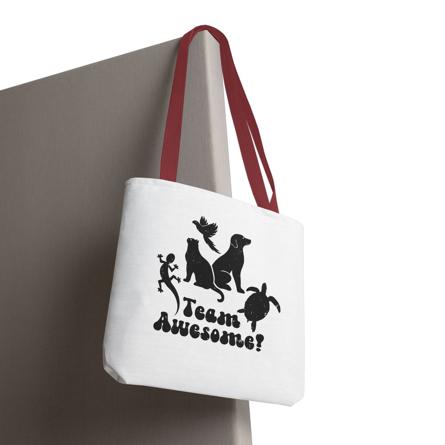 Unisex Animal Lover Lizard Cat Bird Dog Turtle Team Awesome Tote Bag