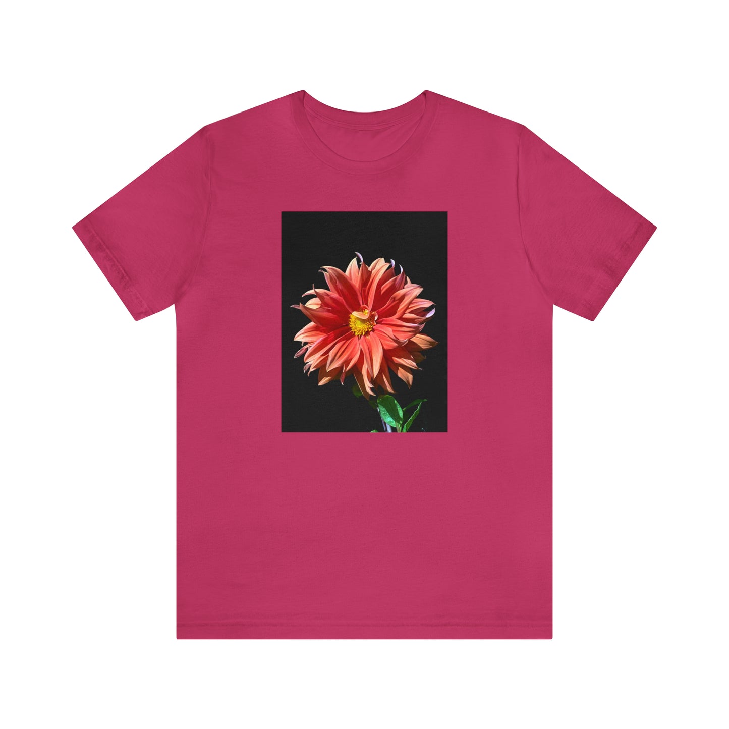 Unisex Jersey Short Sleeve Dahlia Flower T-Shirt