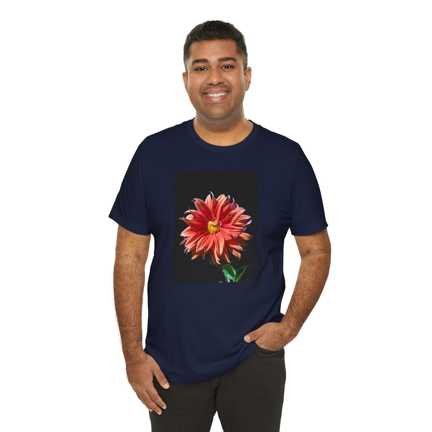 Unisex Jersey Short Sleeve Dahlia Flower T-Shirt