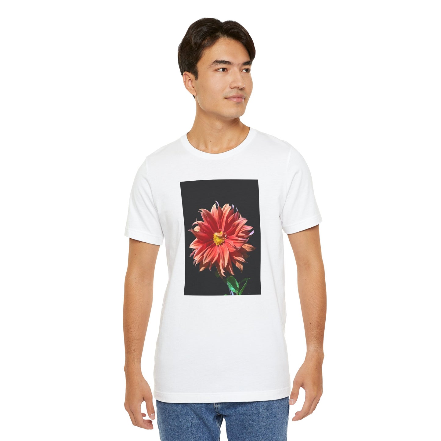 Unisex Jersey Short Sleeve Dahlia Flower T-Shirt