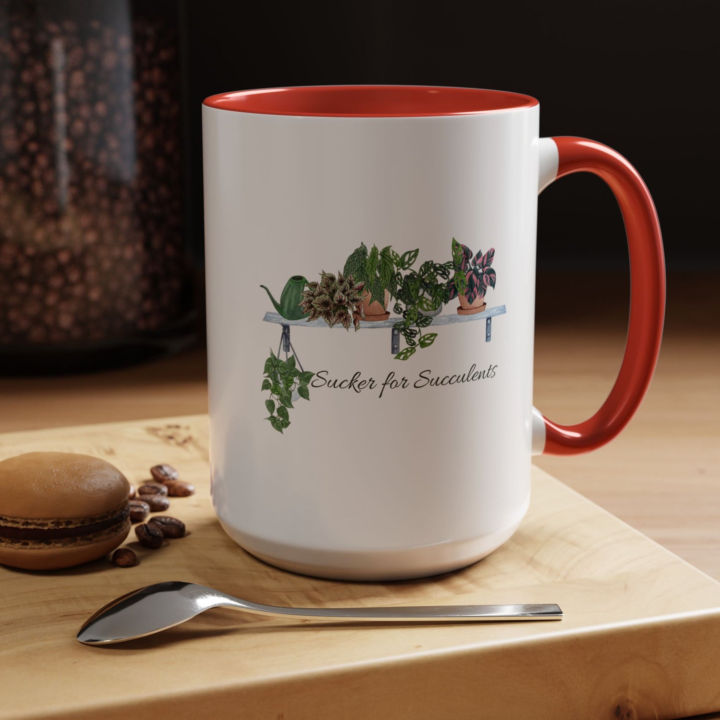11oz/15oz Garden Themed Coffee Mug Sucker for Succulents