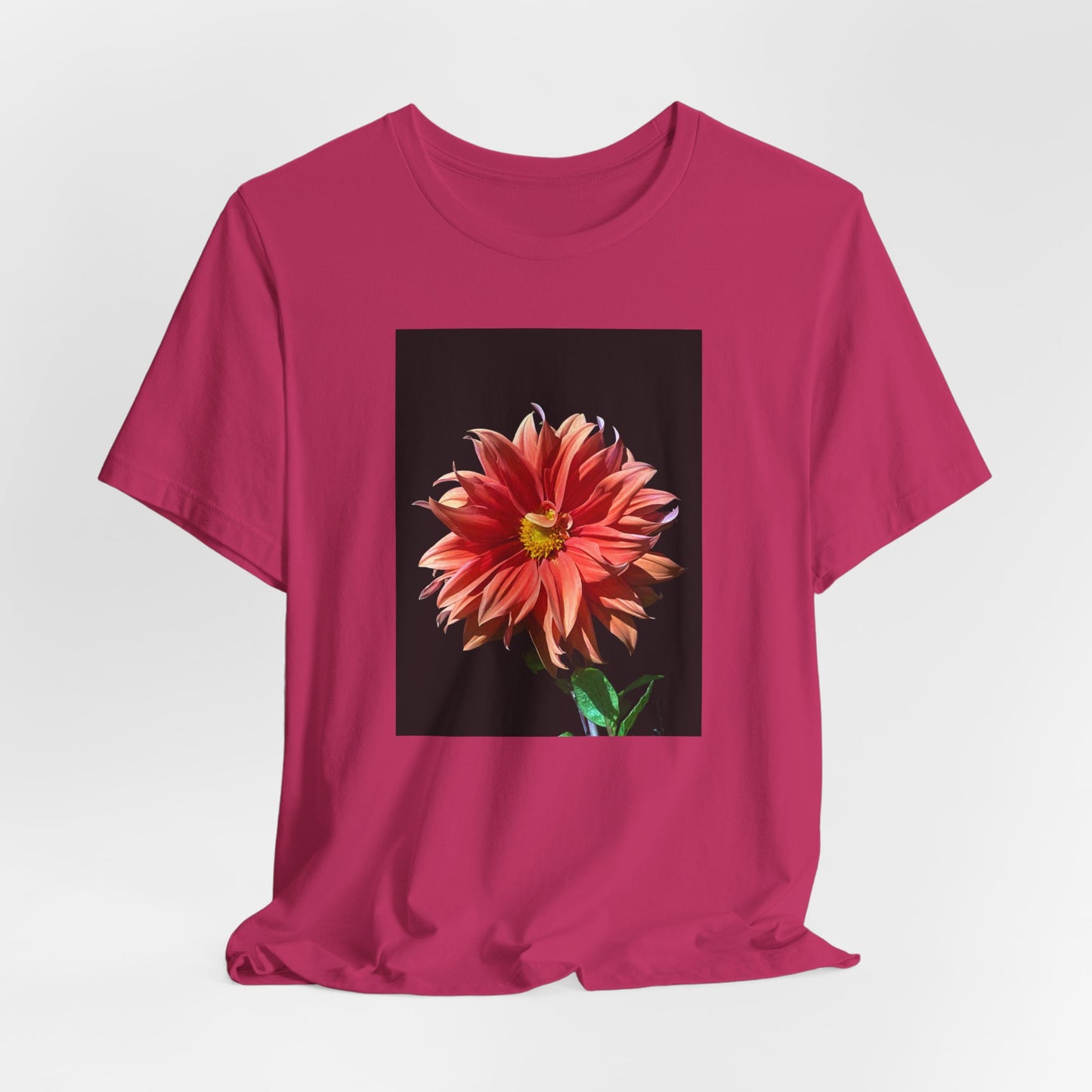 Unisex Jersey Short Sleeve Dahlia Flower T-Shirt