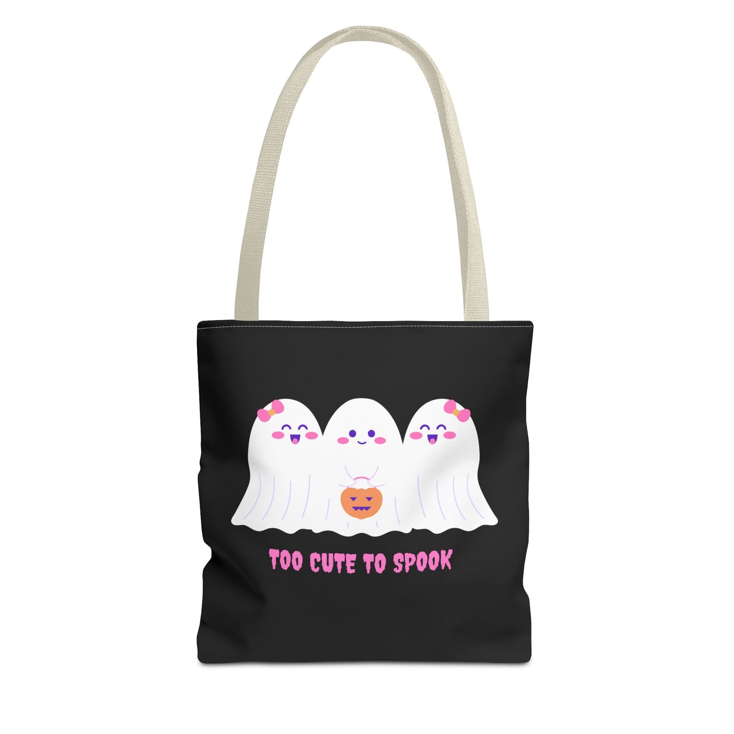 Cute Ghost Halloween Tote Bag Gift for Halloween Spooky Season Trick or Treating Bag Halloween Tote Fall Tote Bag Cute Tote Gift Idea