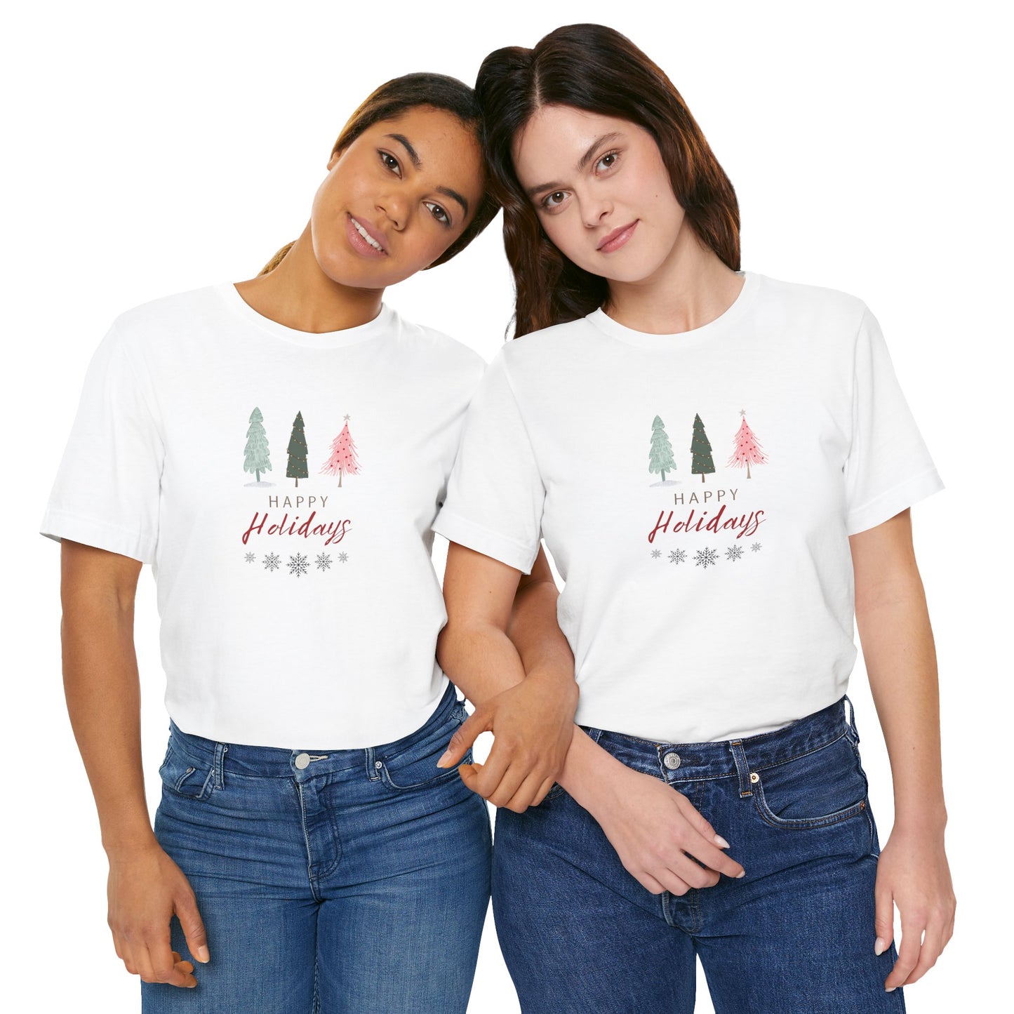 Unisex Jersey Short Sleeve Happy Holidays Seasons Greetings Fall T-Shirt