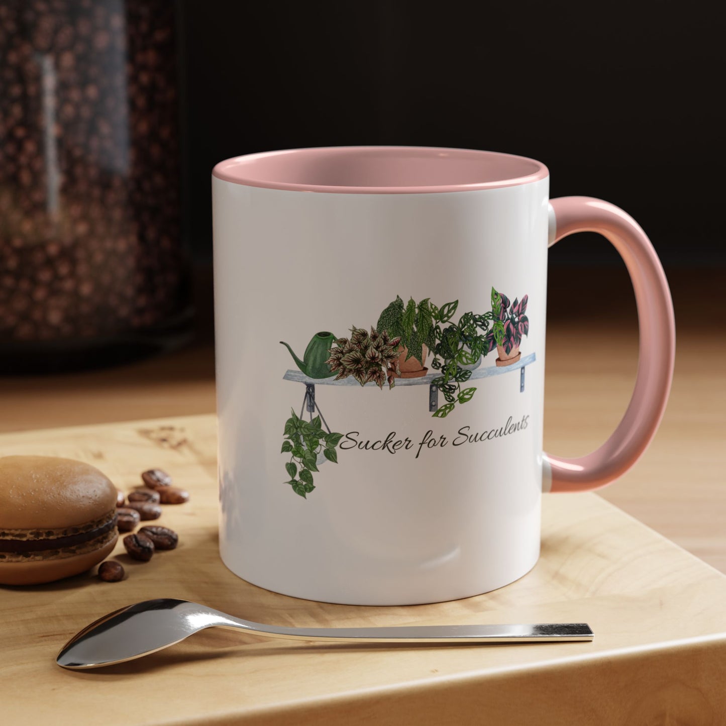 11oz/15oz Garden Themed Coffee Mug Sucker for Succulents