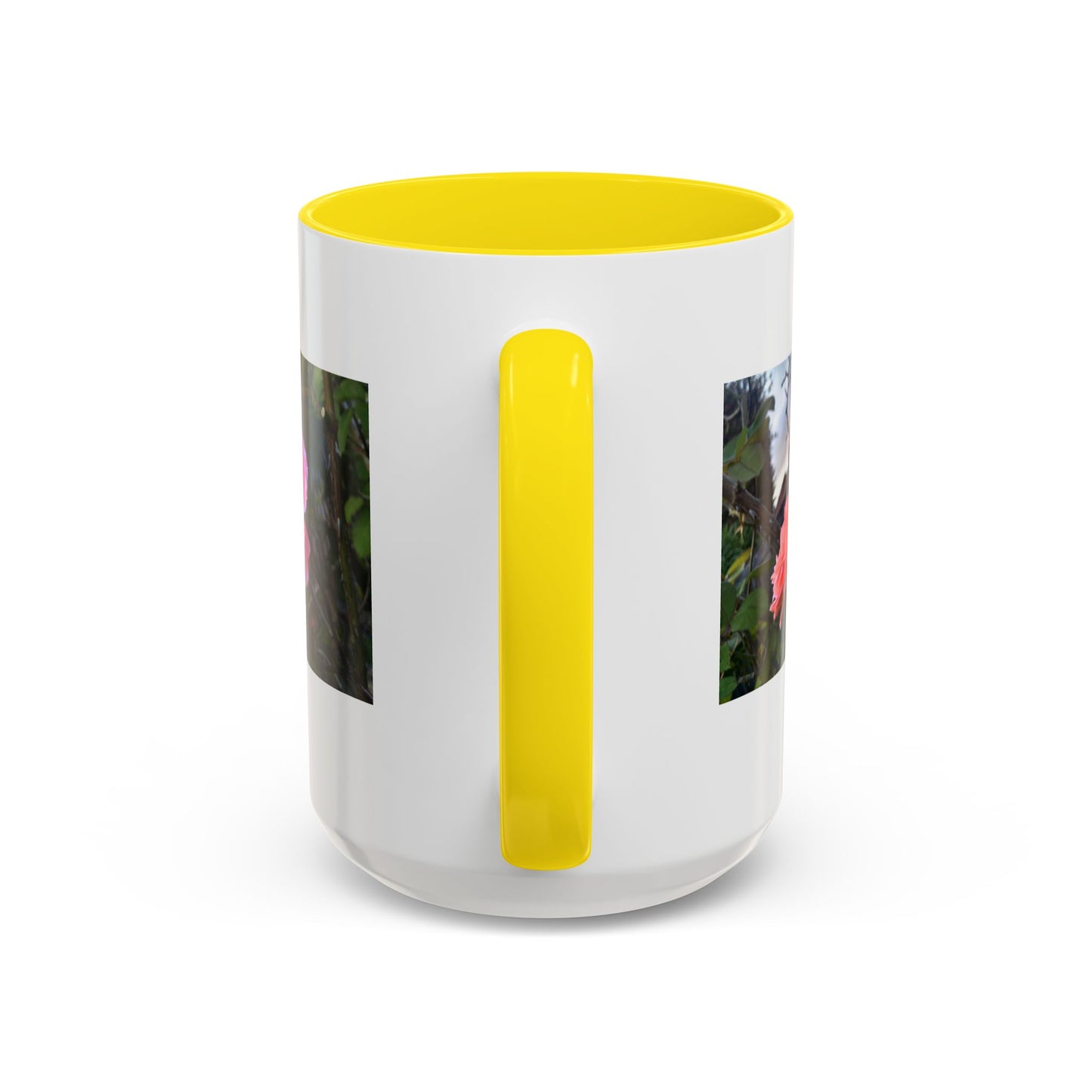 11oz/15oz Garden Themed Double Delight Rose Coffee Mug