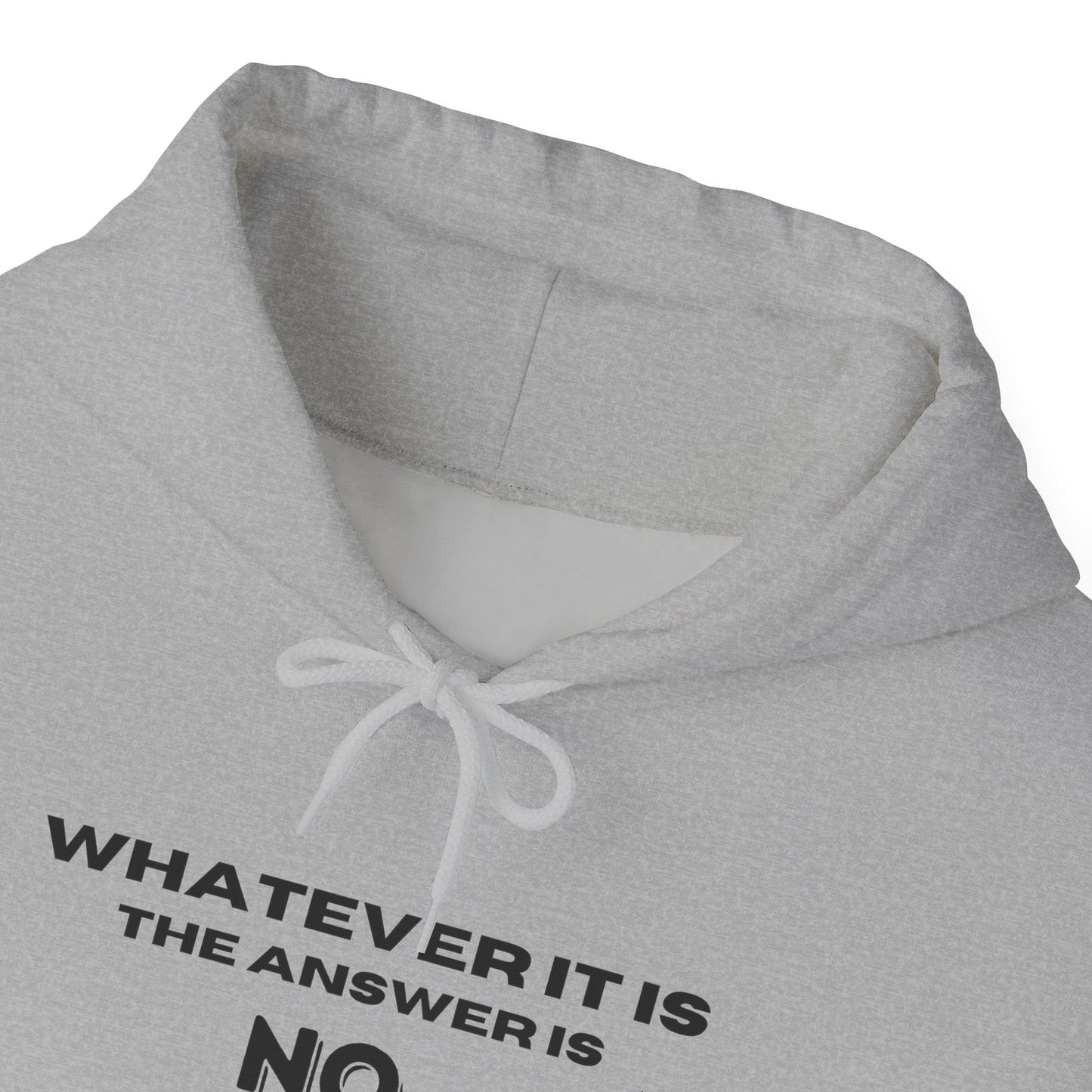 Self Love Motivational Mental Heath Awareness SAY NO Hooded Sweatshirt