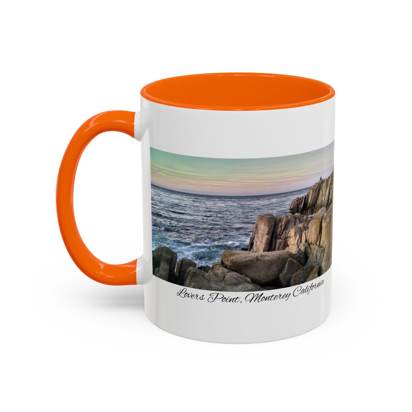11oz/15oz Ocean View Travelers Coffee Mug Lovers Point, Monterey California San Francisco Bay Area Keepsake