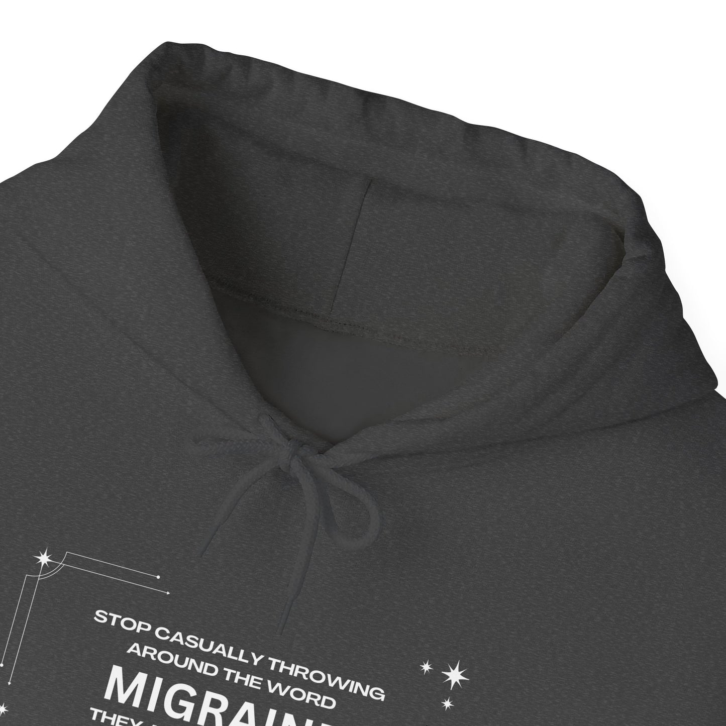 Unisex Migraine Day Invisible Illness Warrior Hooded Sweatshirt