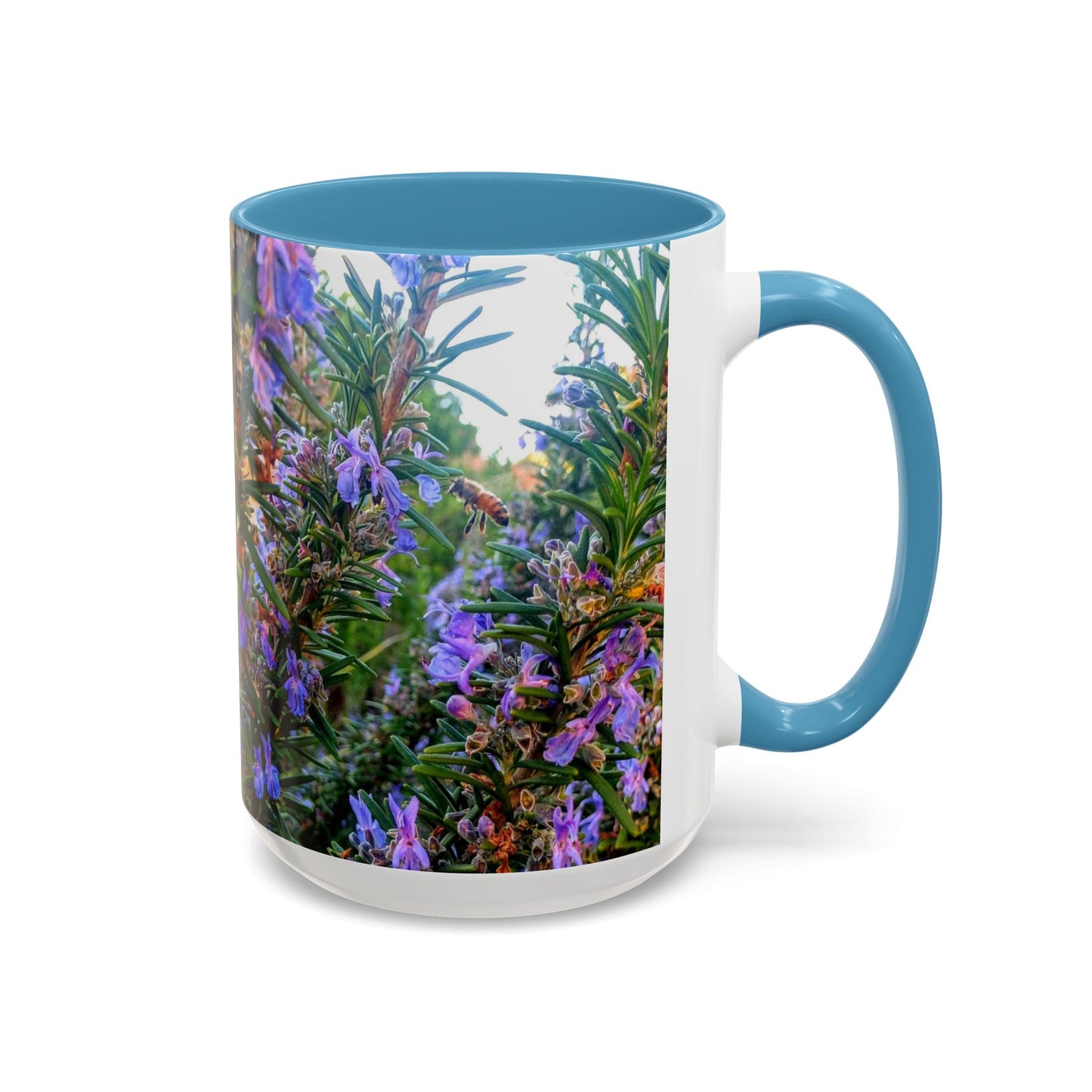 11oz/15oz Garden Themed Rosemary and Bee Pollinator Coffee Mug