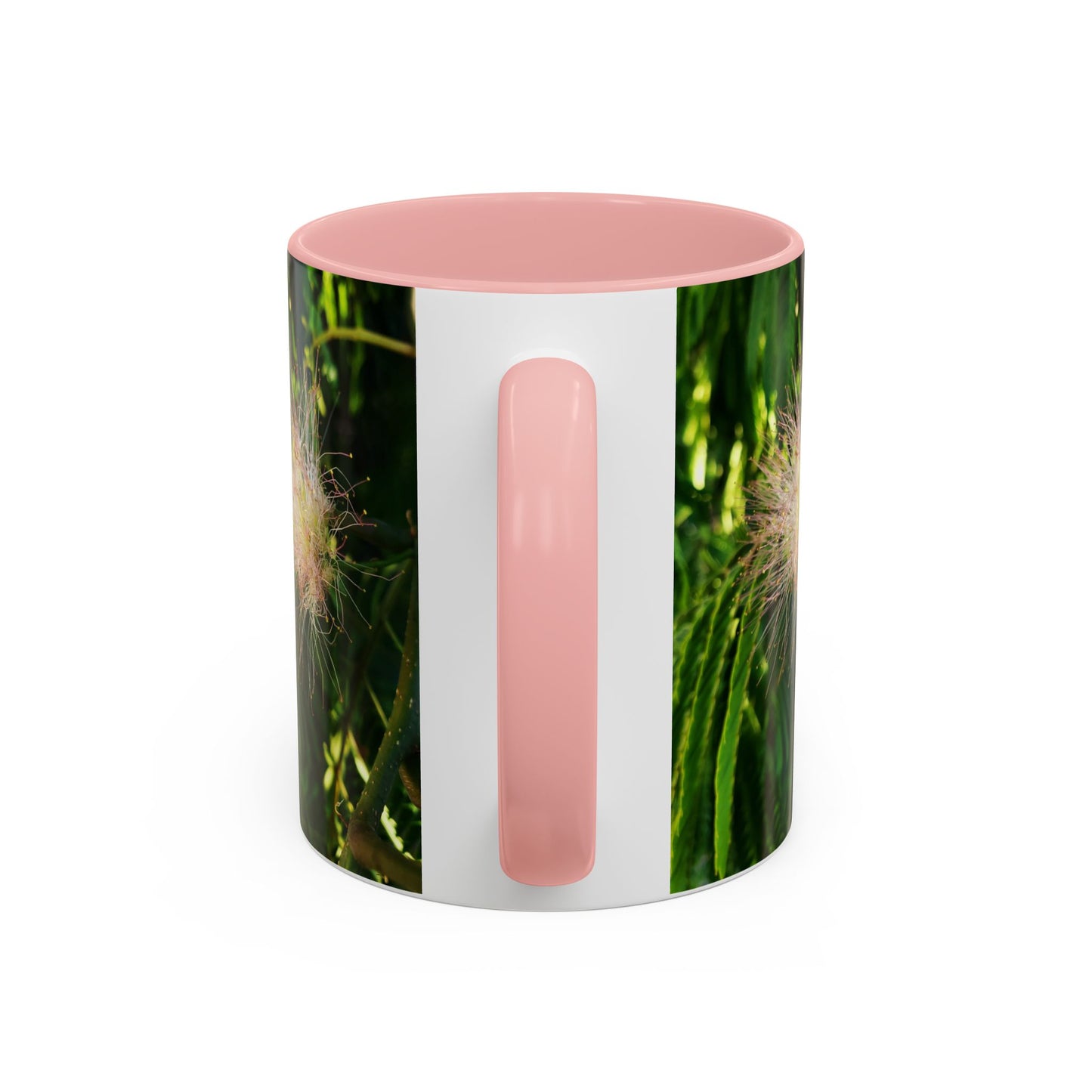 11oz /15oz Garden Themed Silk Blossom Plant Foliage Two Tone Coffee Mug