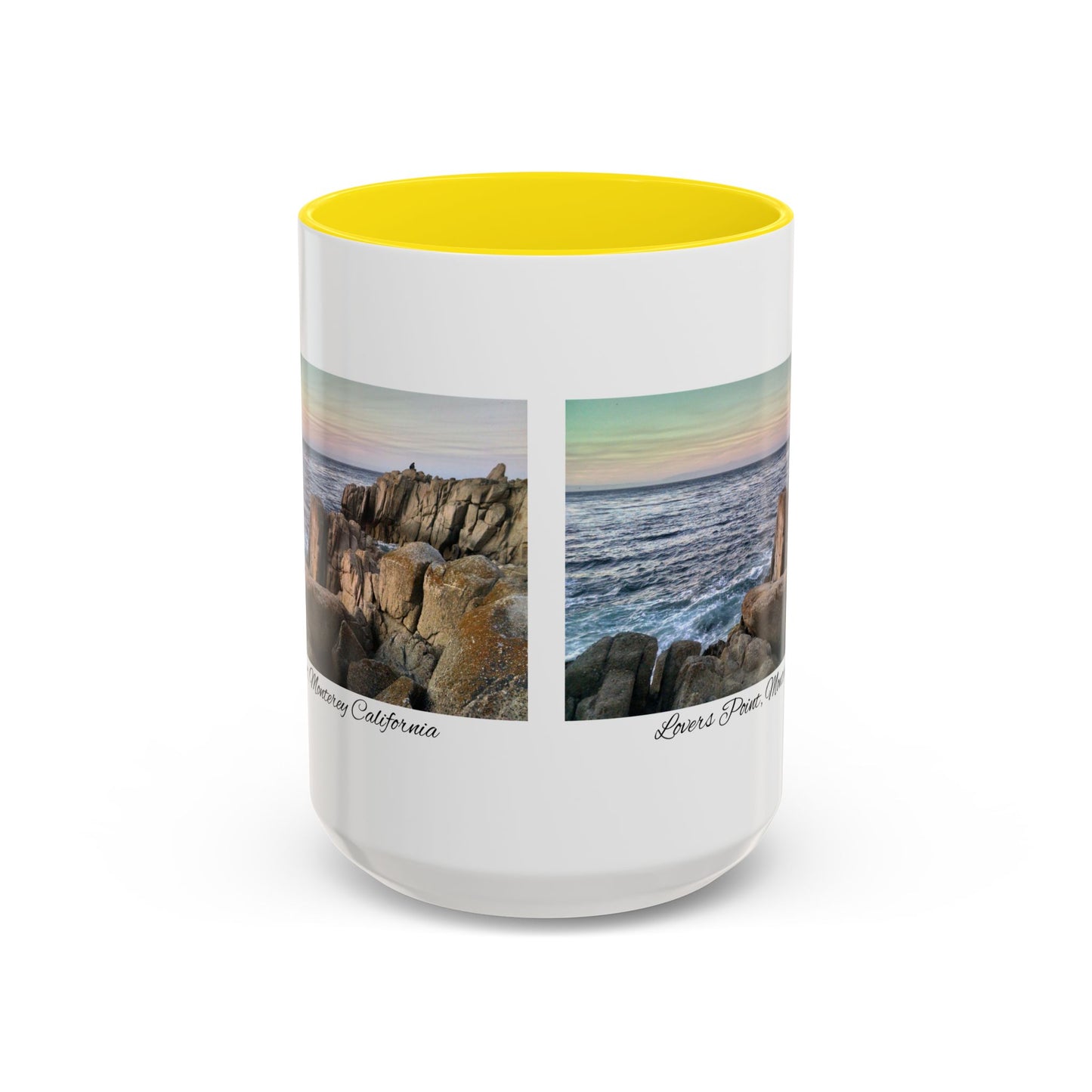 11oz/15oz Ocean View Travelers Coffee Mug Lovers Point, Monterey California San Francisco Bay Area Keepsake