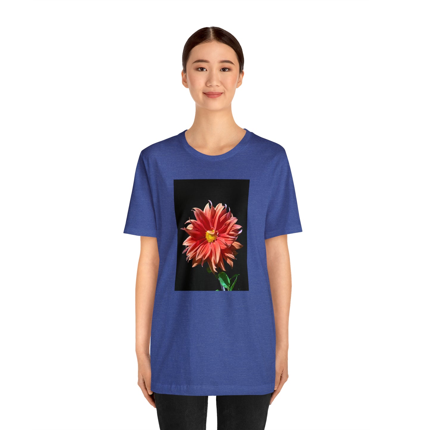Unisex Jersey Short Sleeve Dahlia Flower T-Shirt