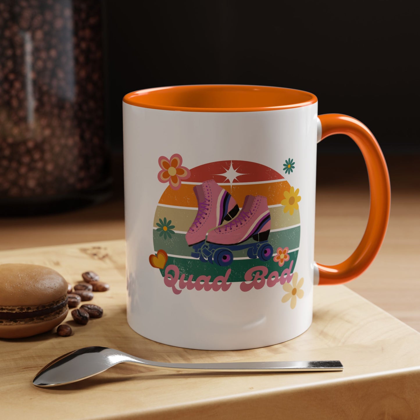 11oz/15oz Retro Vibes Roller Skate Quad Bod Coffee Mug