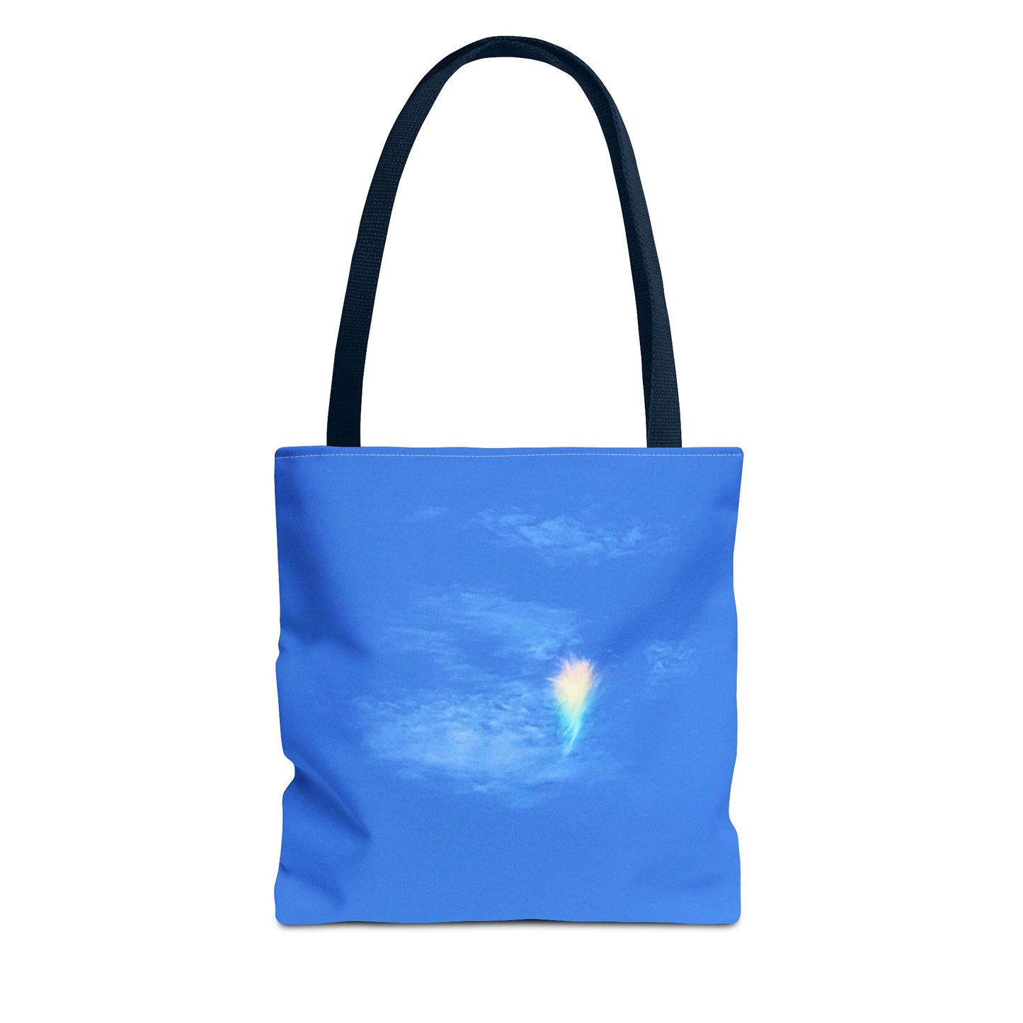 Unisex Fire Rainbow Sky Blue All Over Print Tote Bag