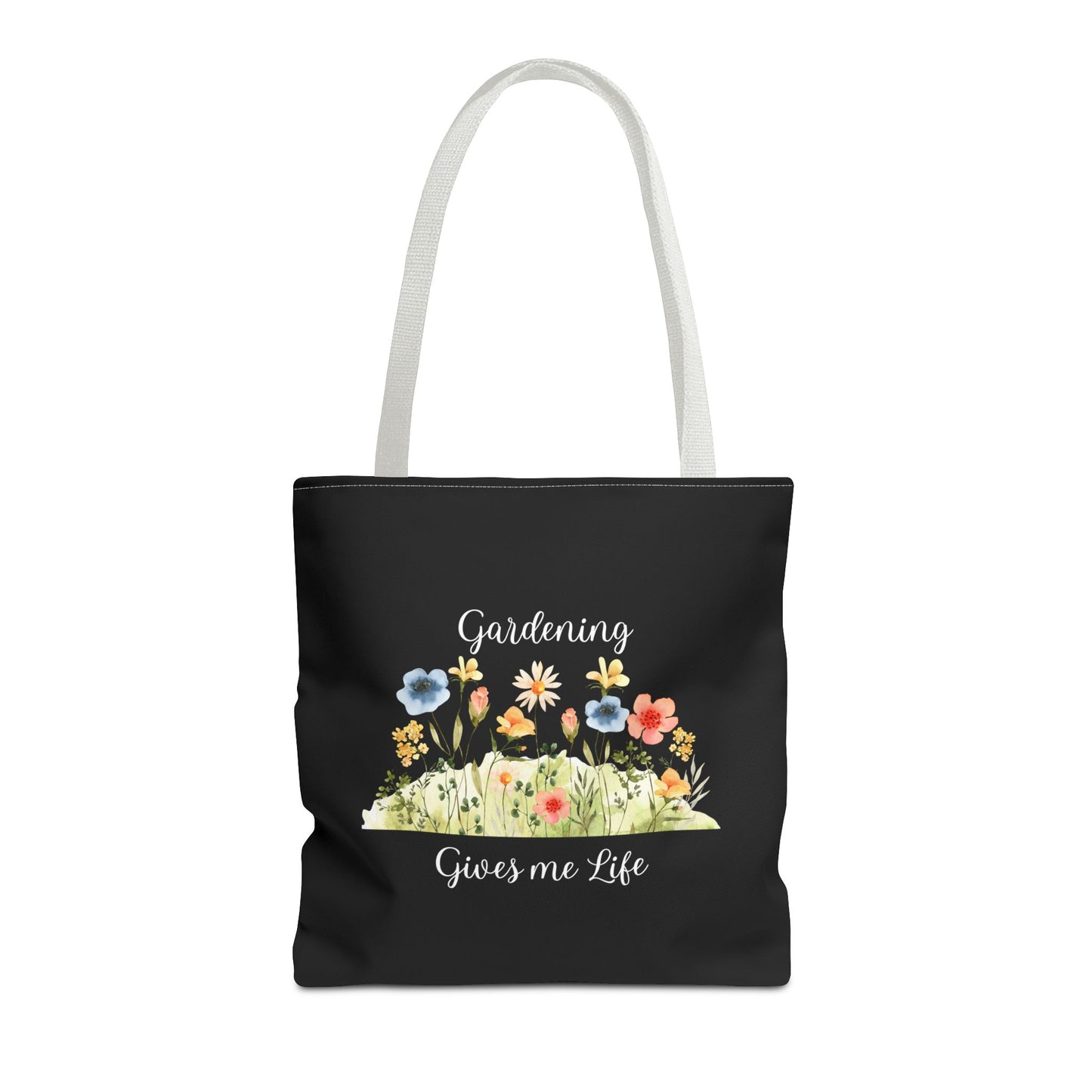 Unisex Gardening Gives Me Life Tote Bag - Black