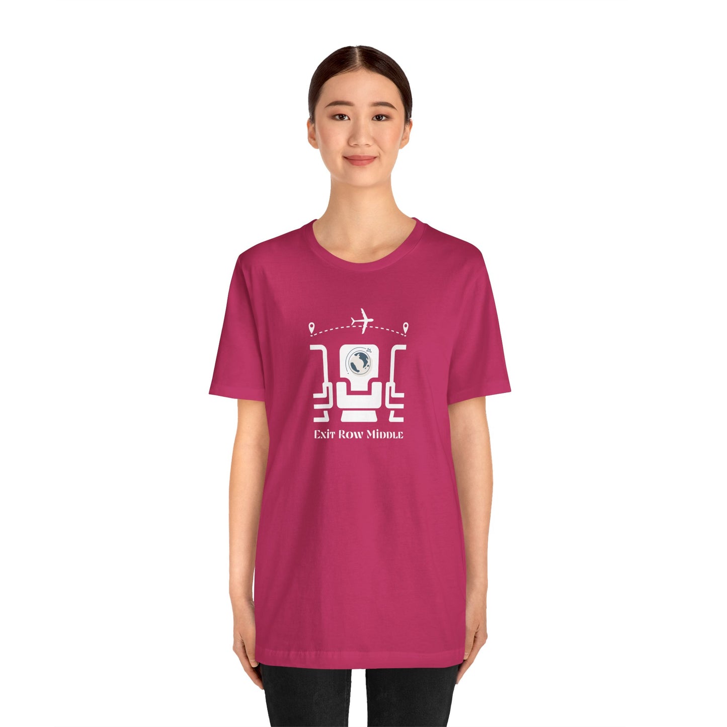 Unisex Jersey Short Sleeve Exit Row Middle Travel T-Shirt