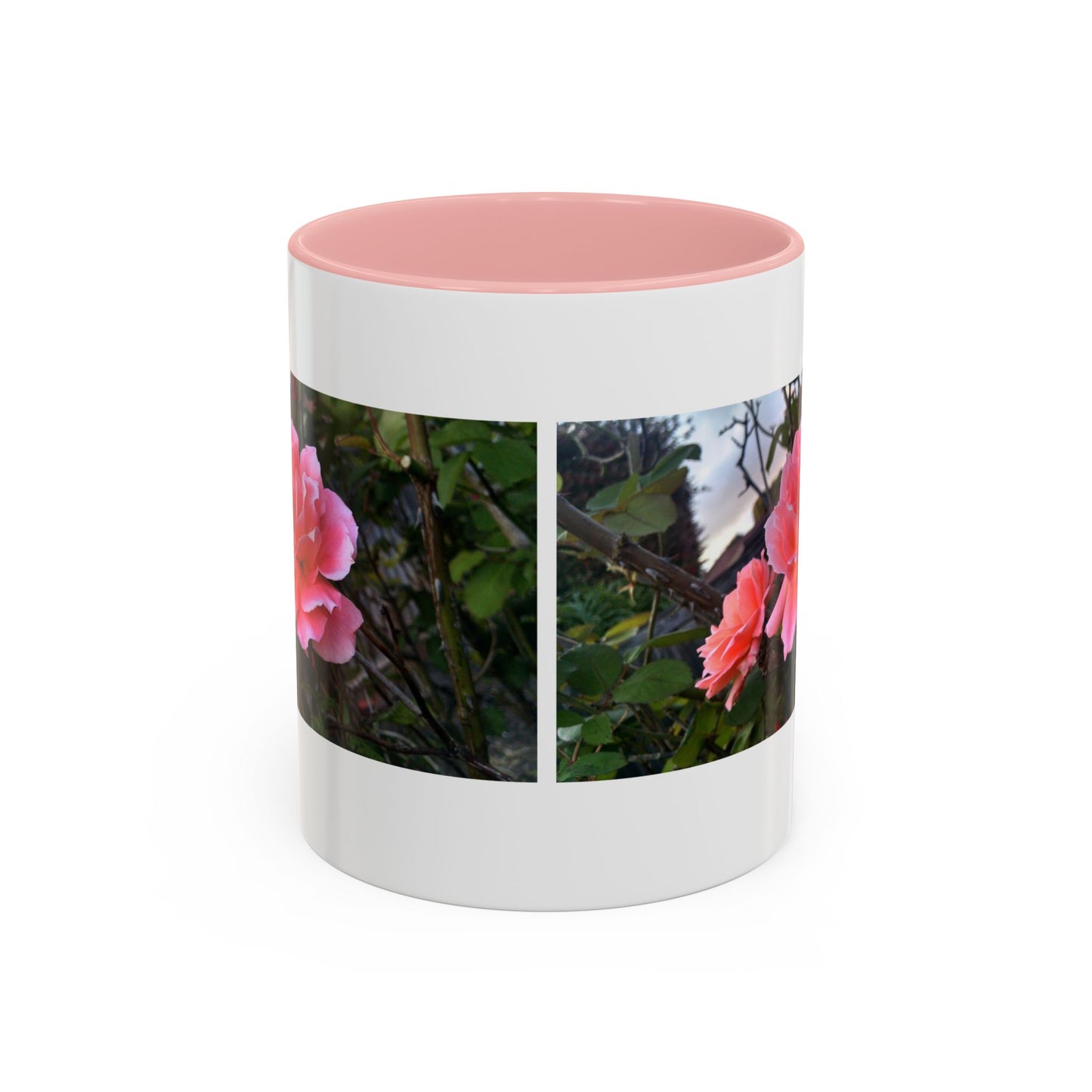 11oz/15oz Garden Themed Double Delight Rose Coffee Mug