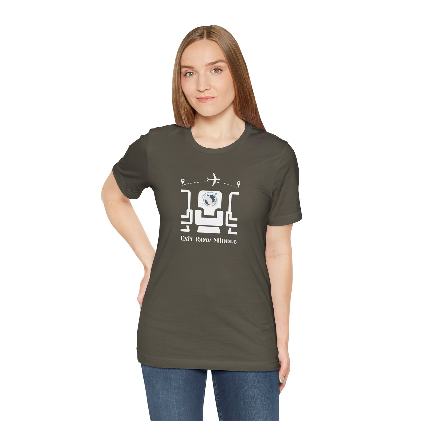 Unisex Jersey Short Sleeve Exit Row Middle Travel T-Shirt