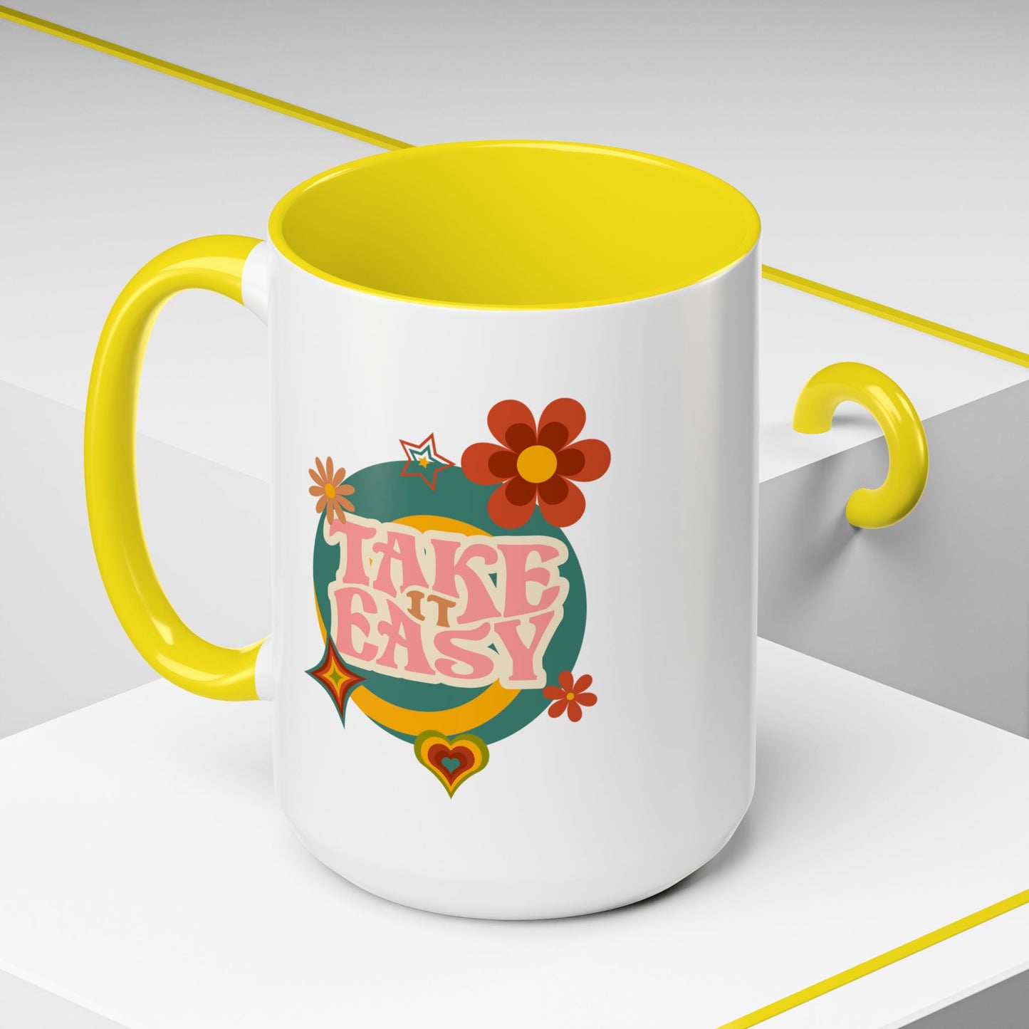 11oz/15oz Retro Vibes Take It Easy Coffee Mug