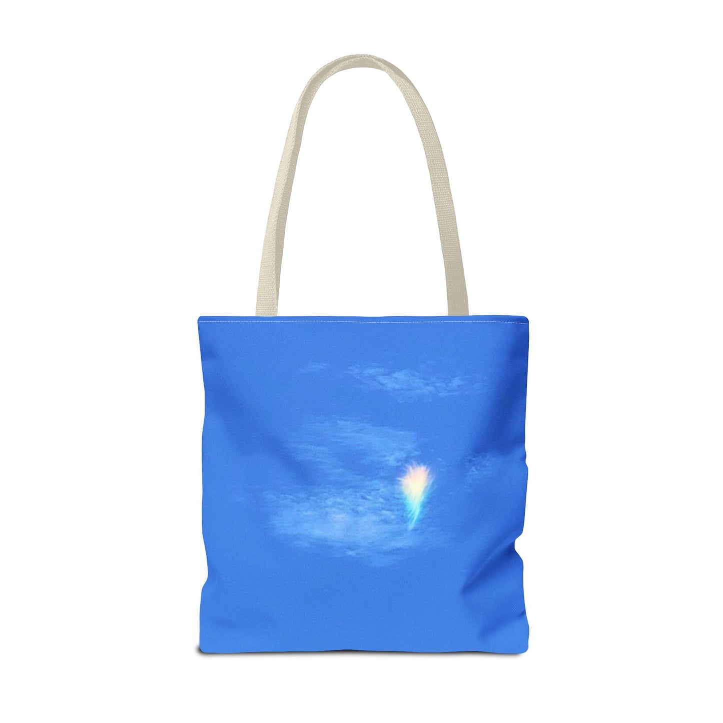 Unisex Fire Rainbow Sky Blue All Over Print Tote Bag