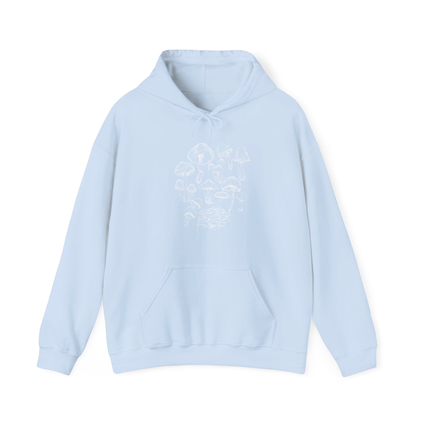 Unisex Mushroom Lover Fungi Print Toadstool Hooded Sweatshirt