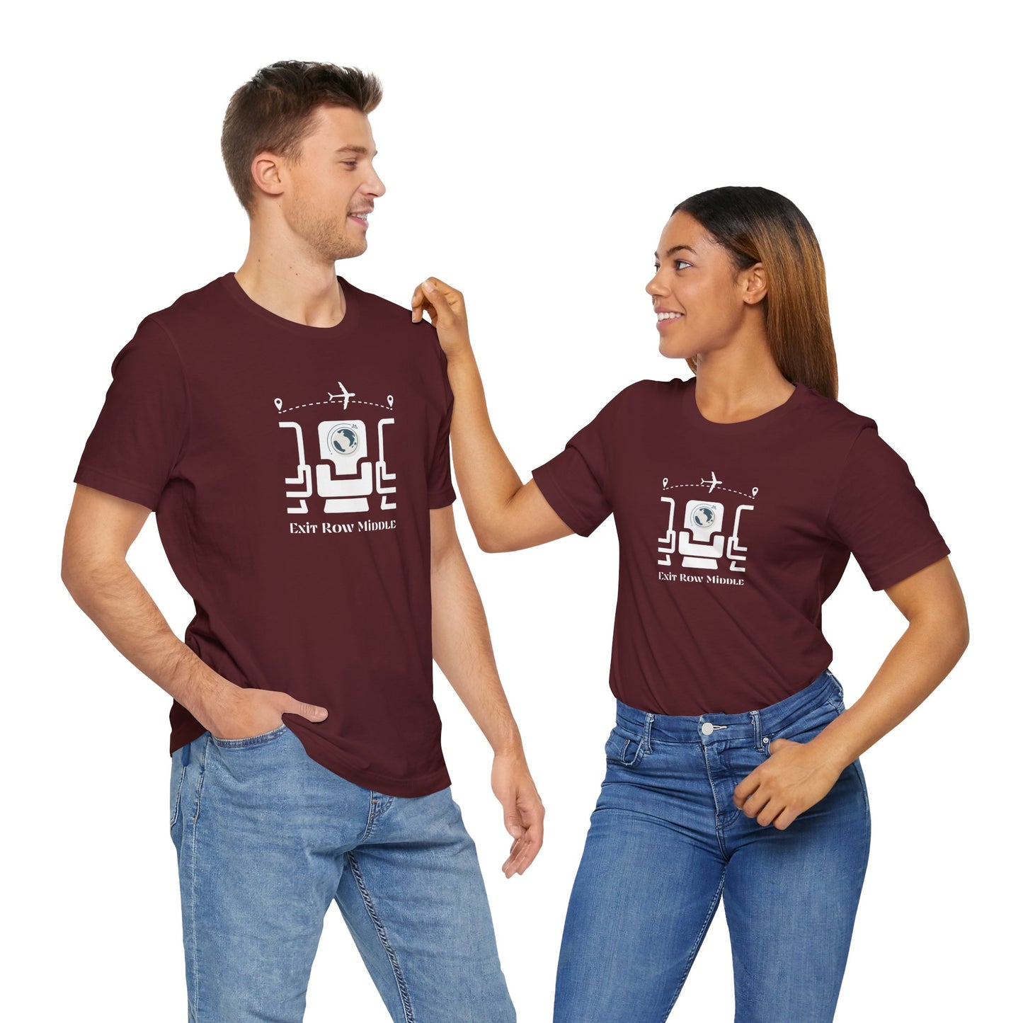 Unisex Jersey Short Sleeve Exit Row Middle Travel T-Shirt