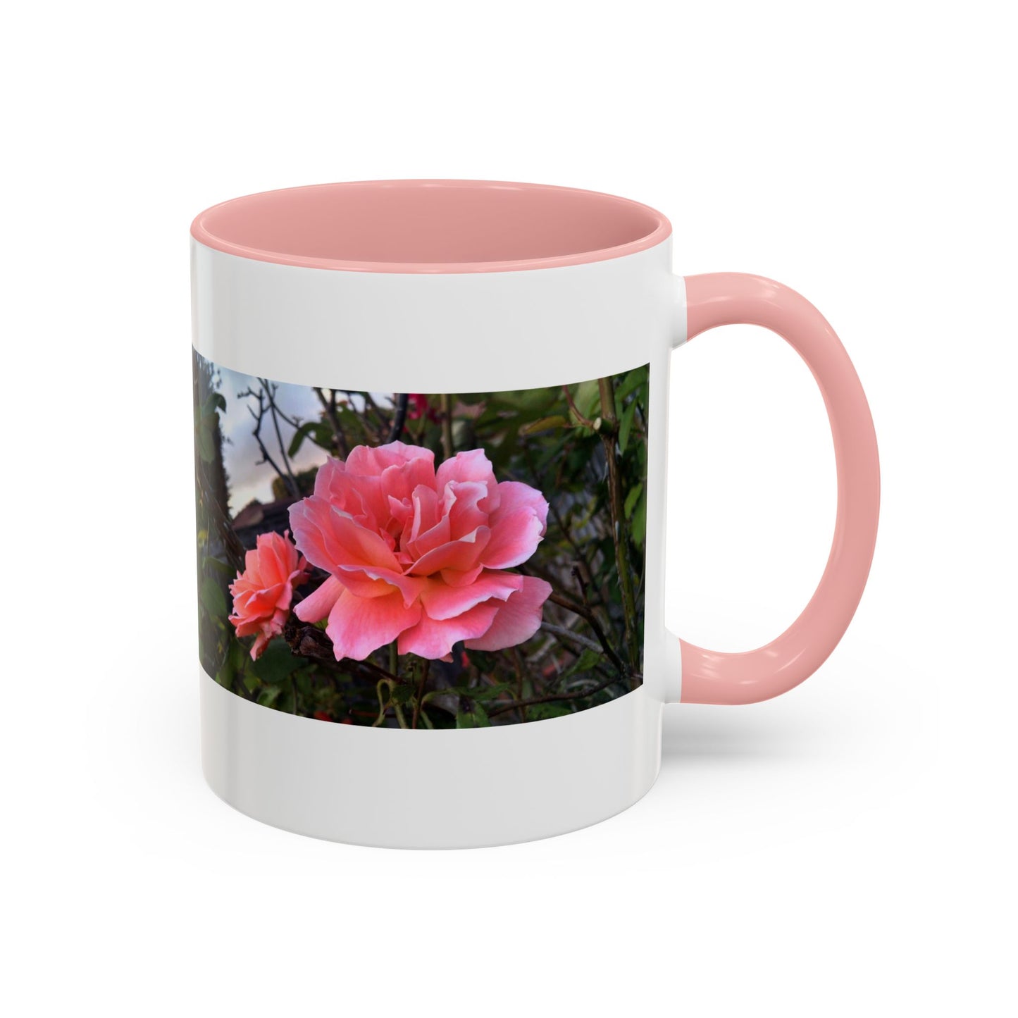11oz/15oz Garden Themed Double Delight Rose Coffee Mug
