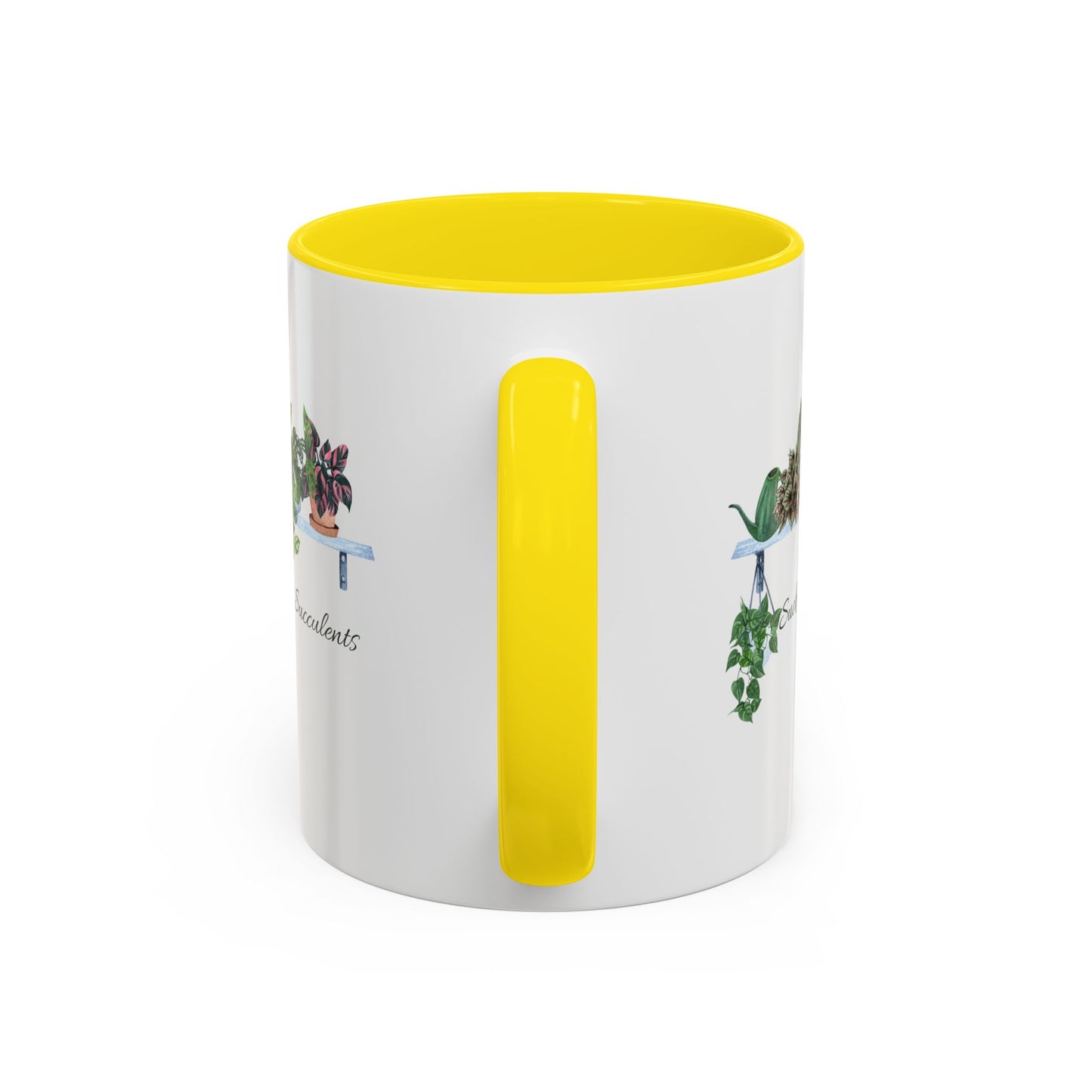 11oz/15oz Garden Themed Coffee Mug Sucker for Succulents