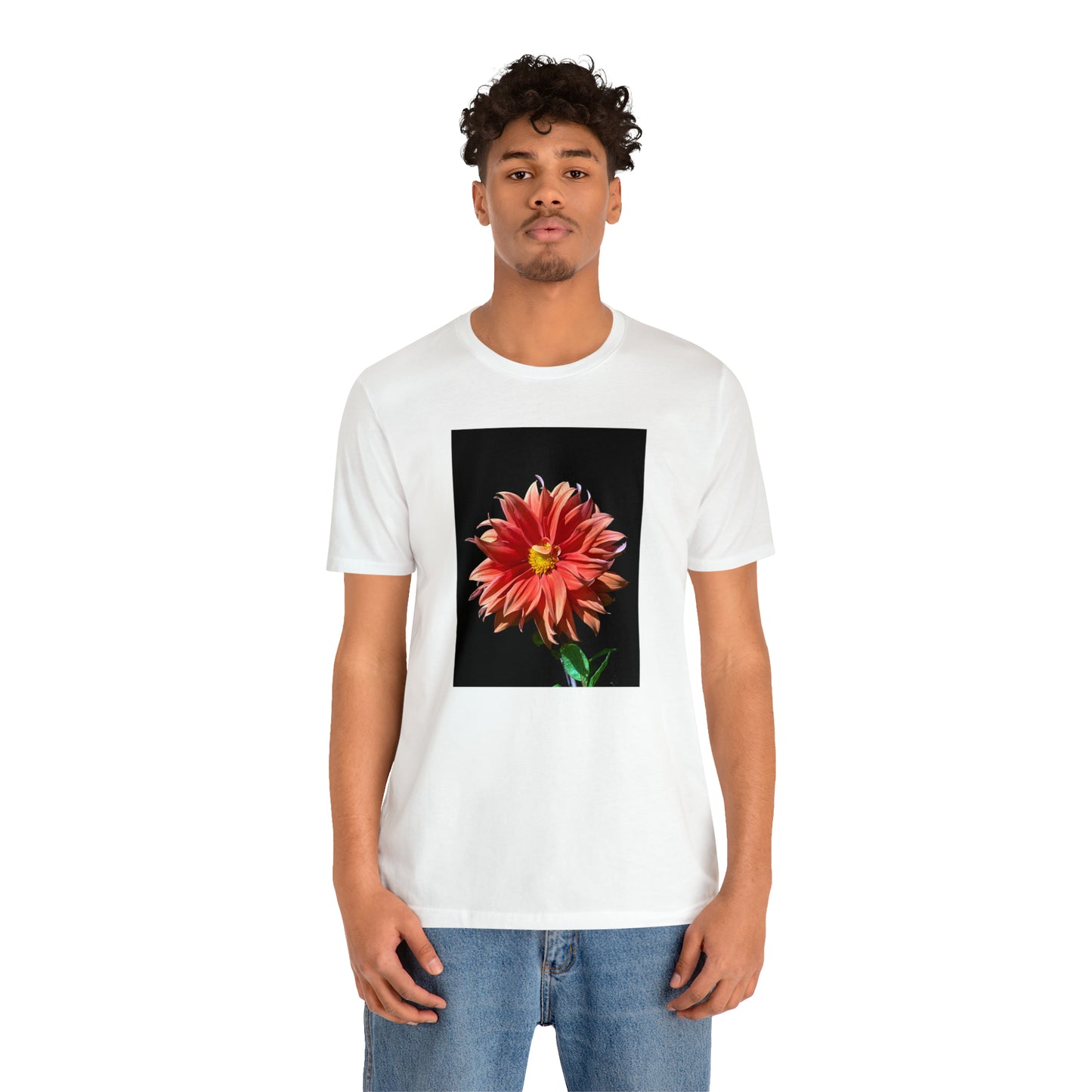 Unisex Jersey Short Sleeve Dahlia Flower T-Shirt