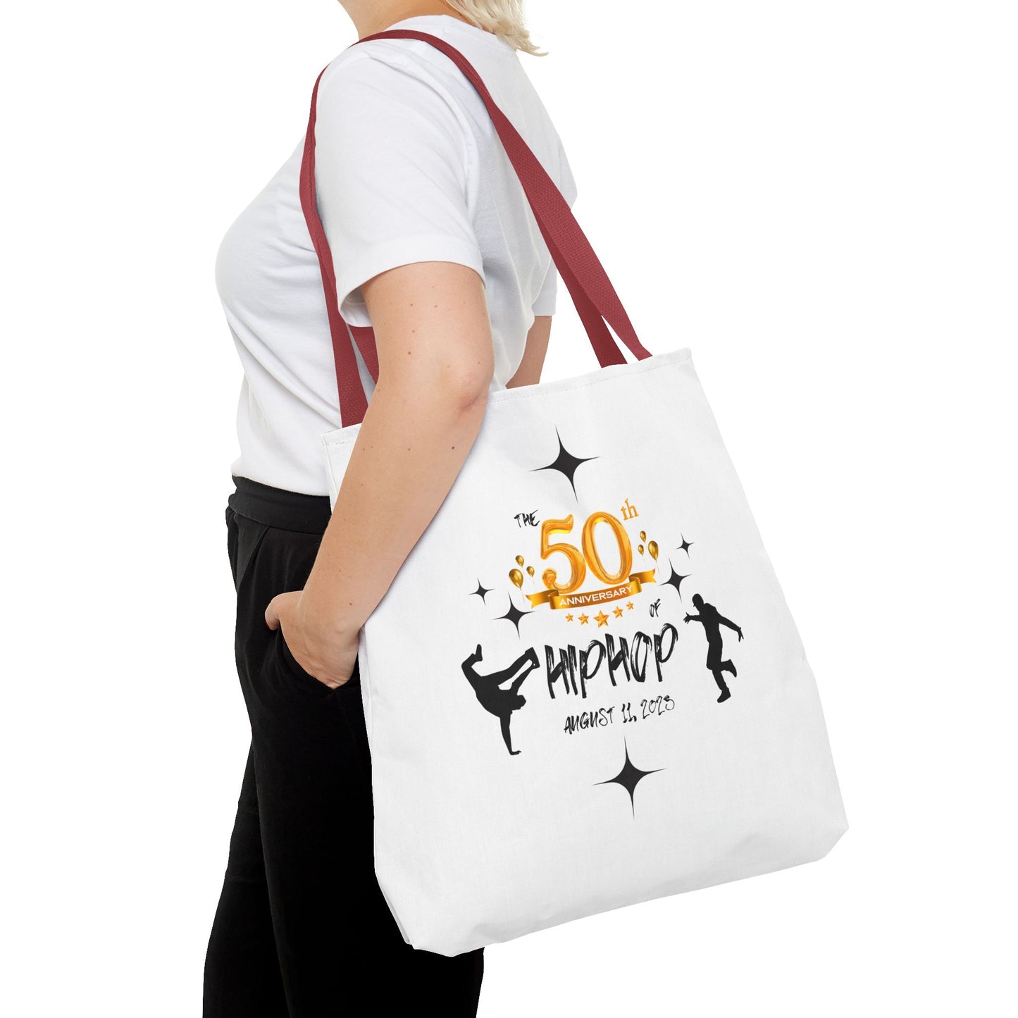 Unisex 50th Anniversary of HipHop August 11, 2023 Commemorative Tote Bag HipHop Anniversary Tote Music Fan Tote Bag Gift For DJ Music Lover