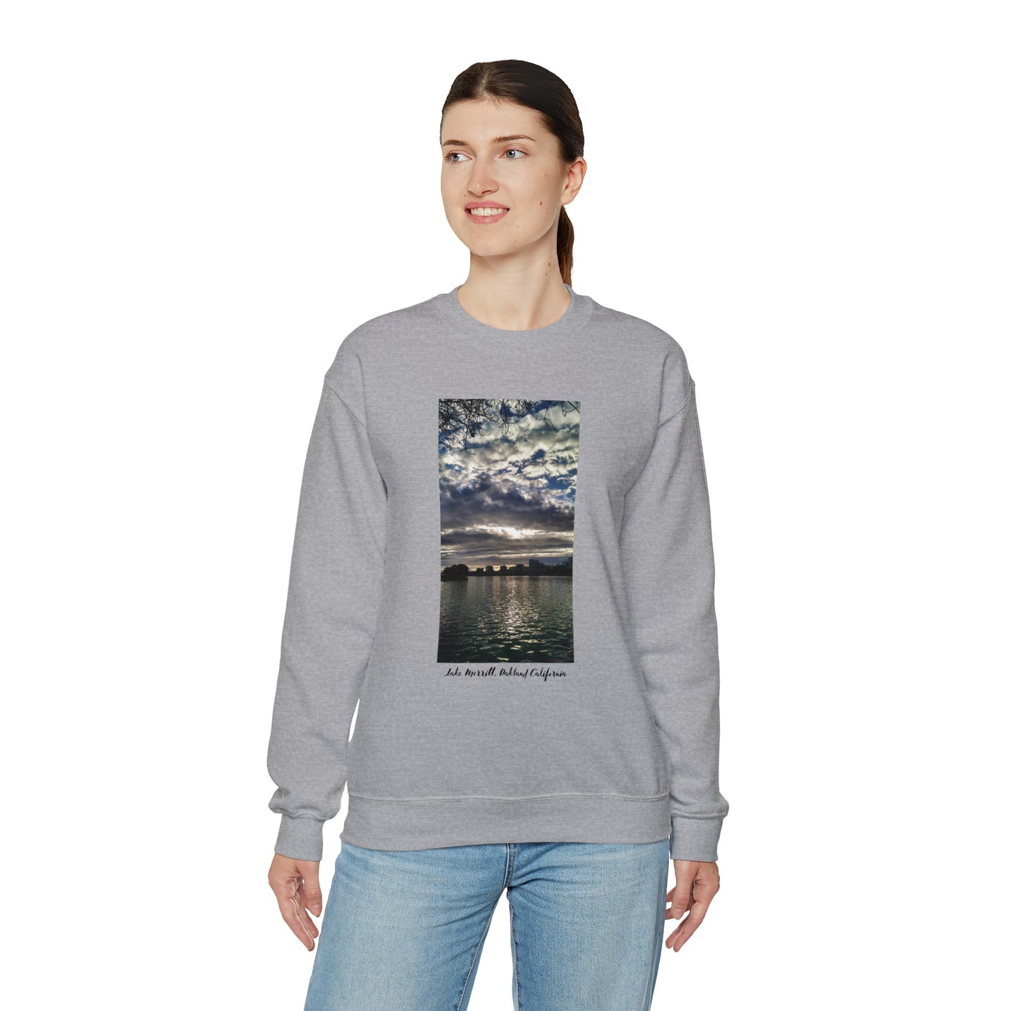 Unisex Landscape Sweatshirt Lake Merritt Oakland California Sweatshirt