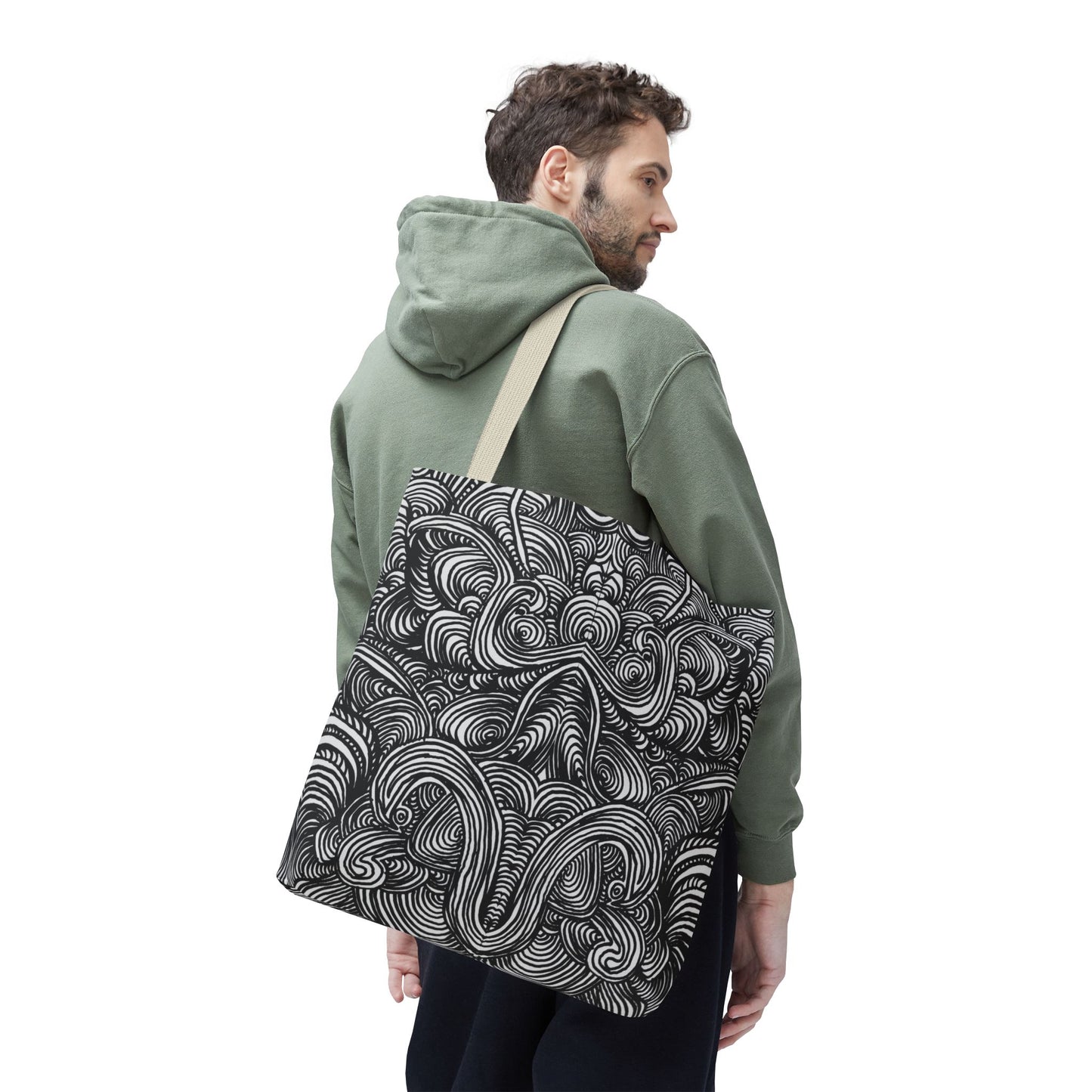 Unisex Original Line Art All Over Print Tote Bag - Mirage