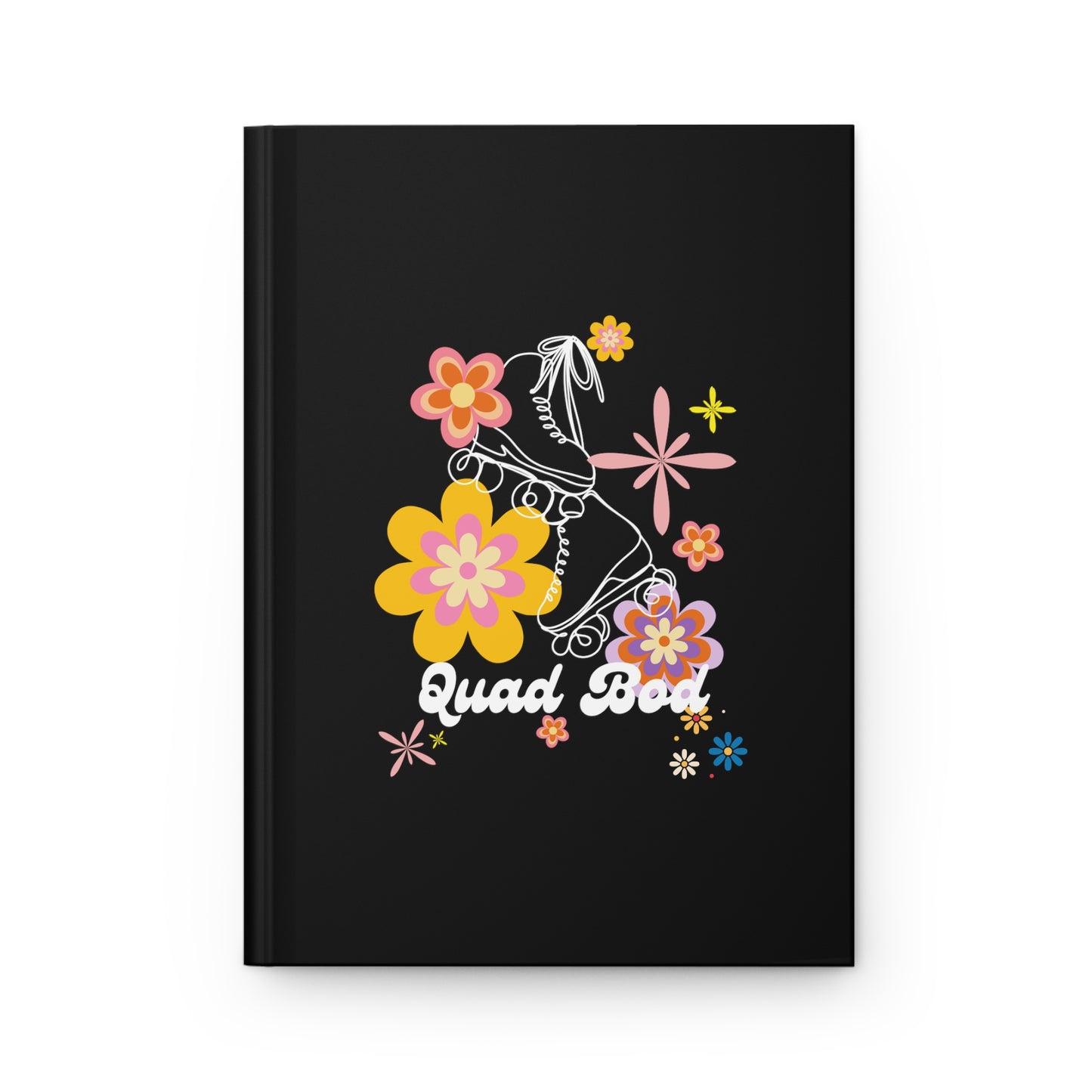 Hardcover Journal Matte Quad Bod Retro Vibes Rollerskate Themed Everyday Carry
