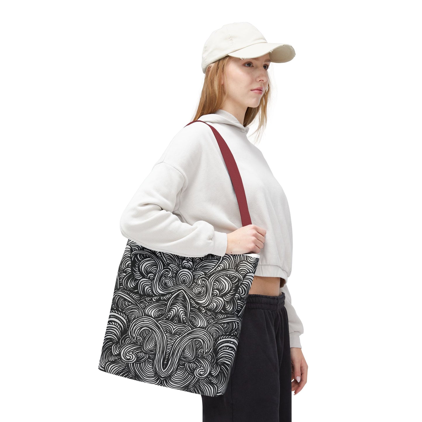 Unisex Original Line Art All Over Print Tote Bag - Mirage