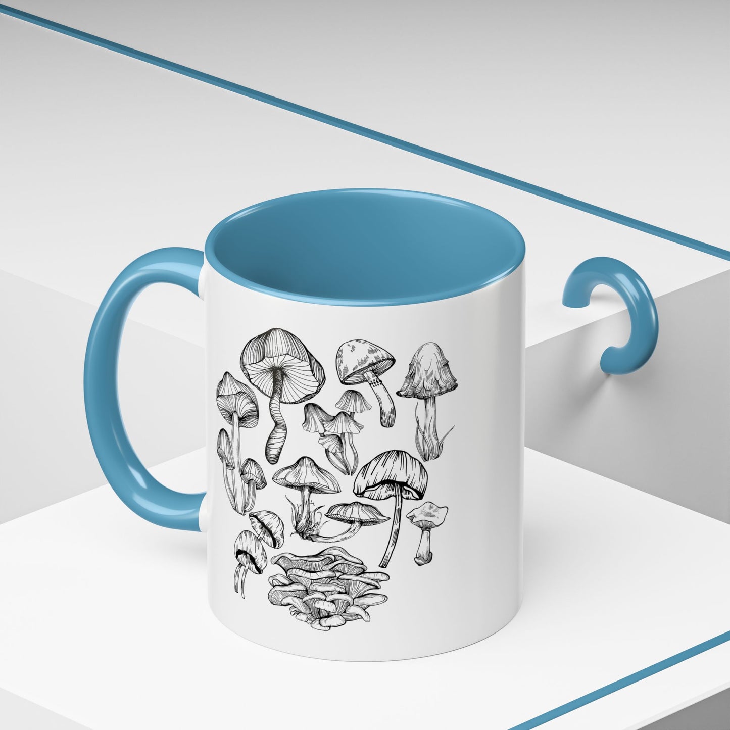 11oz/15oz Mushroom Lover Fungi Print Toadstool Coffee Mug